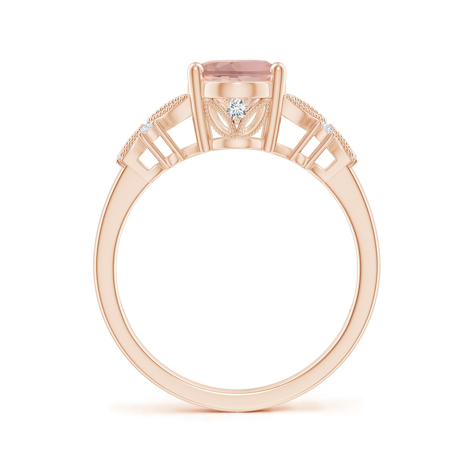 AAAA - Morganite / 1.78 CT / 14 KT Rose Gold