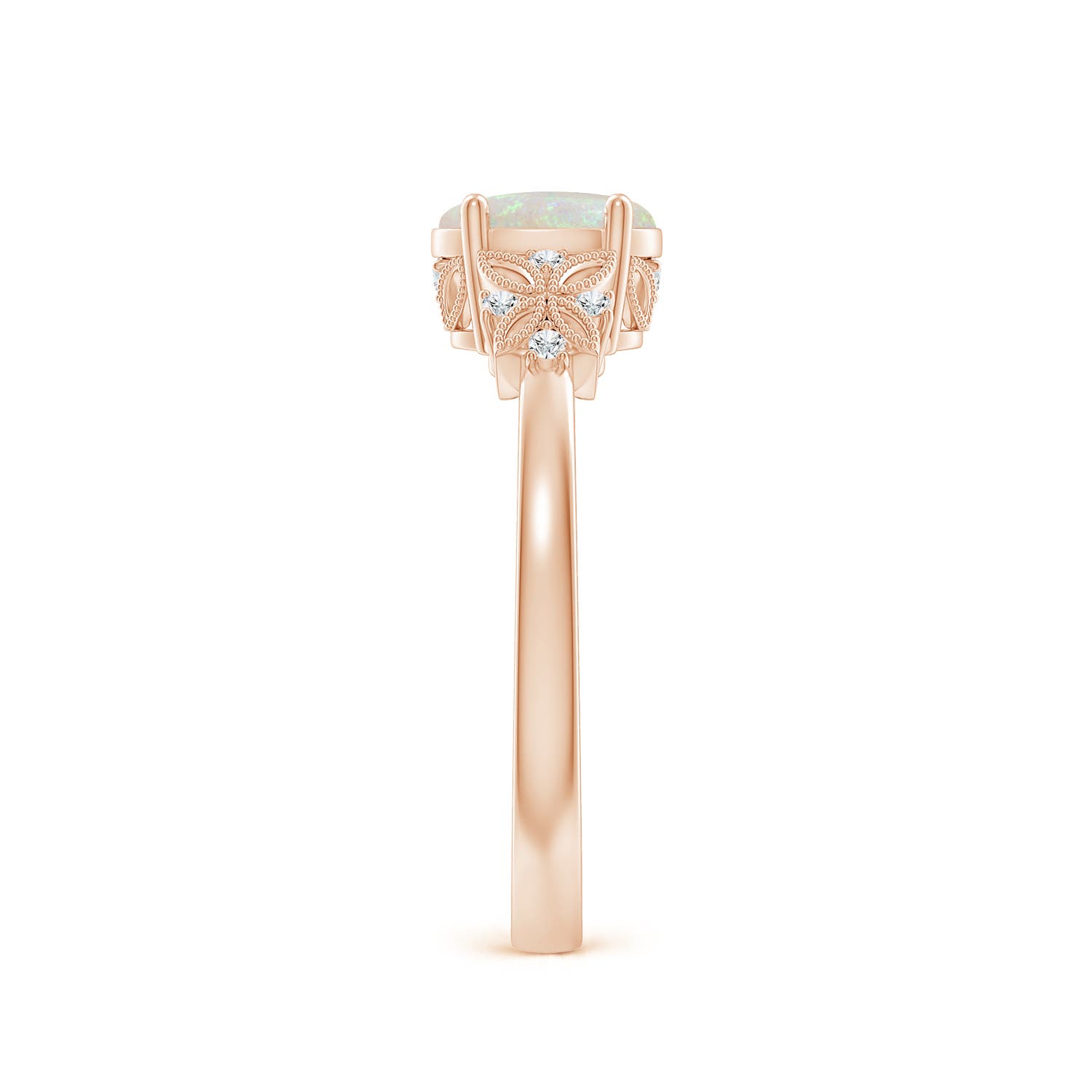 AA - Opal / 0.52 CT / 14 KT Rose Gold