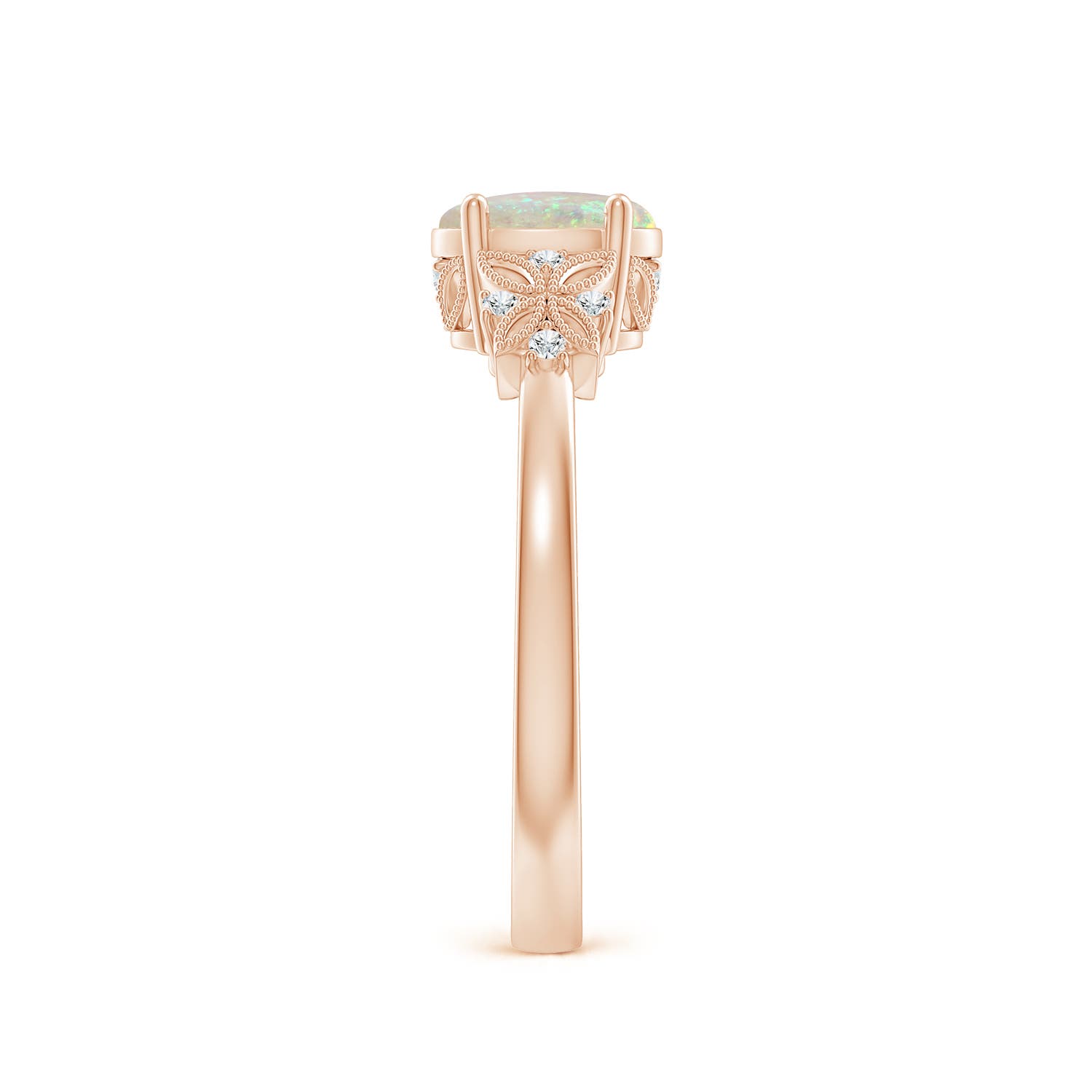 AAA - Opal / 0.52 CT / 14 KT Rose Gold