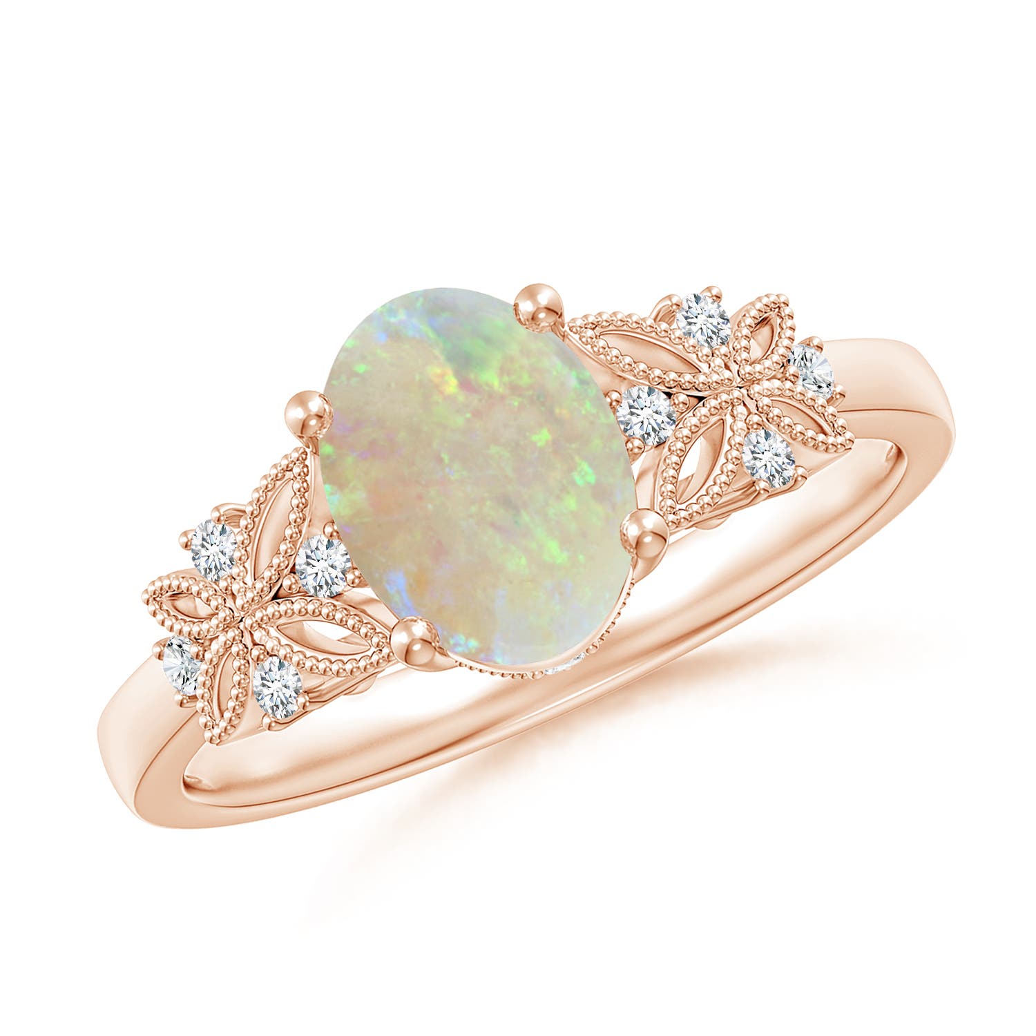 AAA - Opal / 0.9 CT / 14 KT Rose Gold