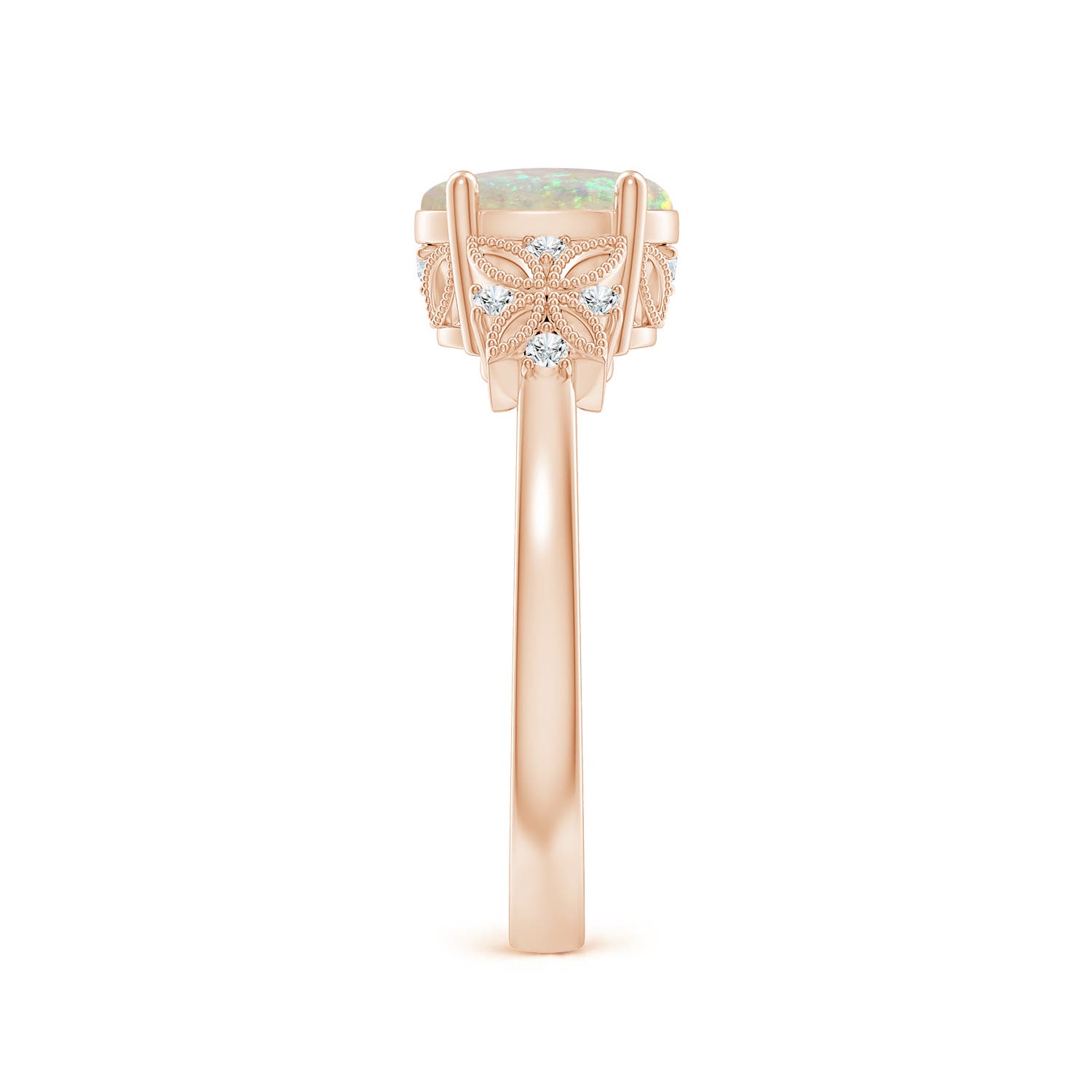 AAA - Opal / 0.9 CT / 14 KT Rose Gold