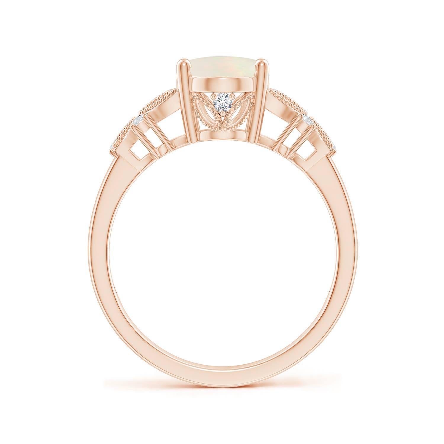 A - Opal / 1.23 CT / 14 KT Rose Gold