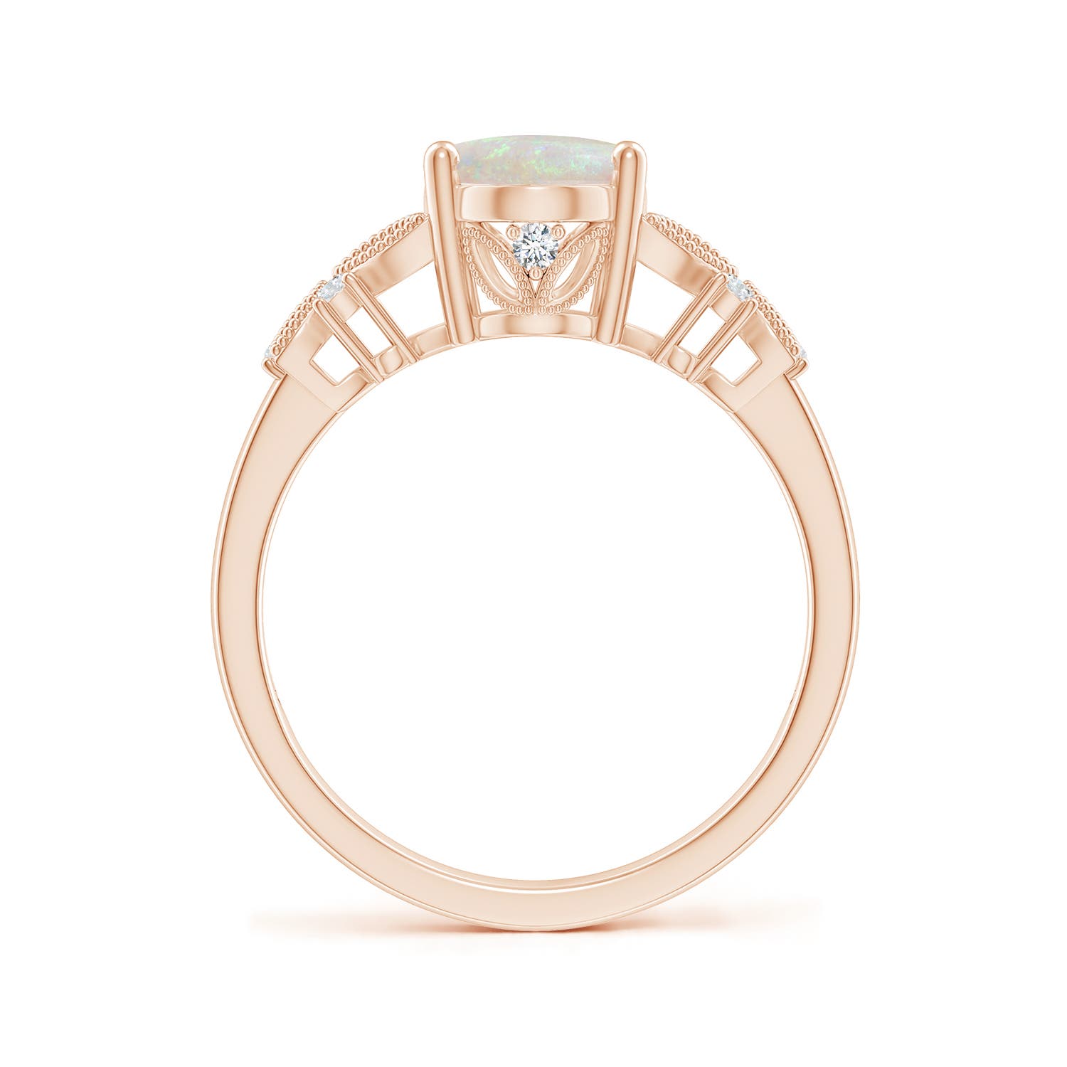 AA - Opal / 1.23 CT / 14 KT Rose Gold