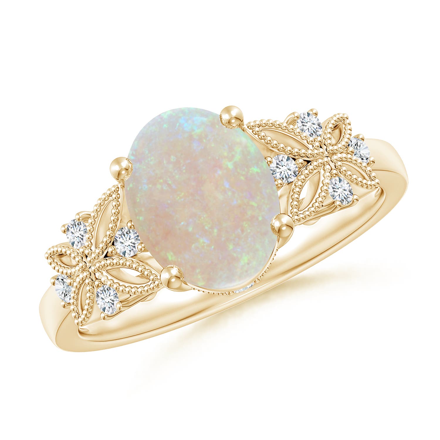 AA - Opal / 1.23 CT / 14 KT Yellow Gold