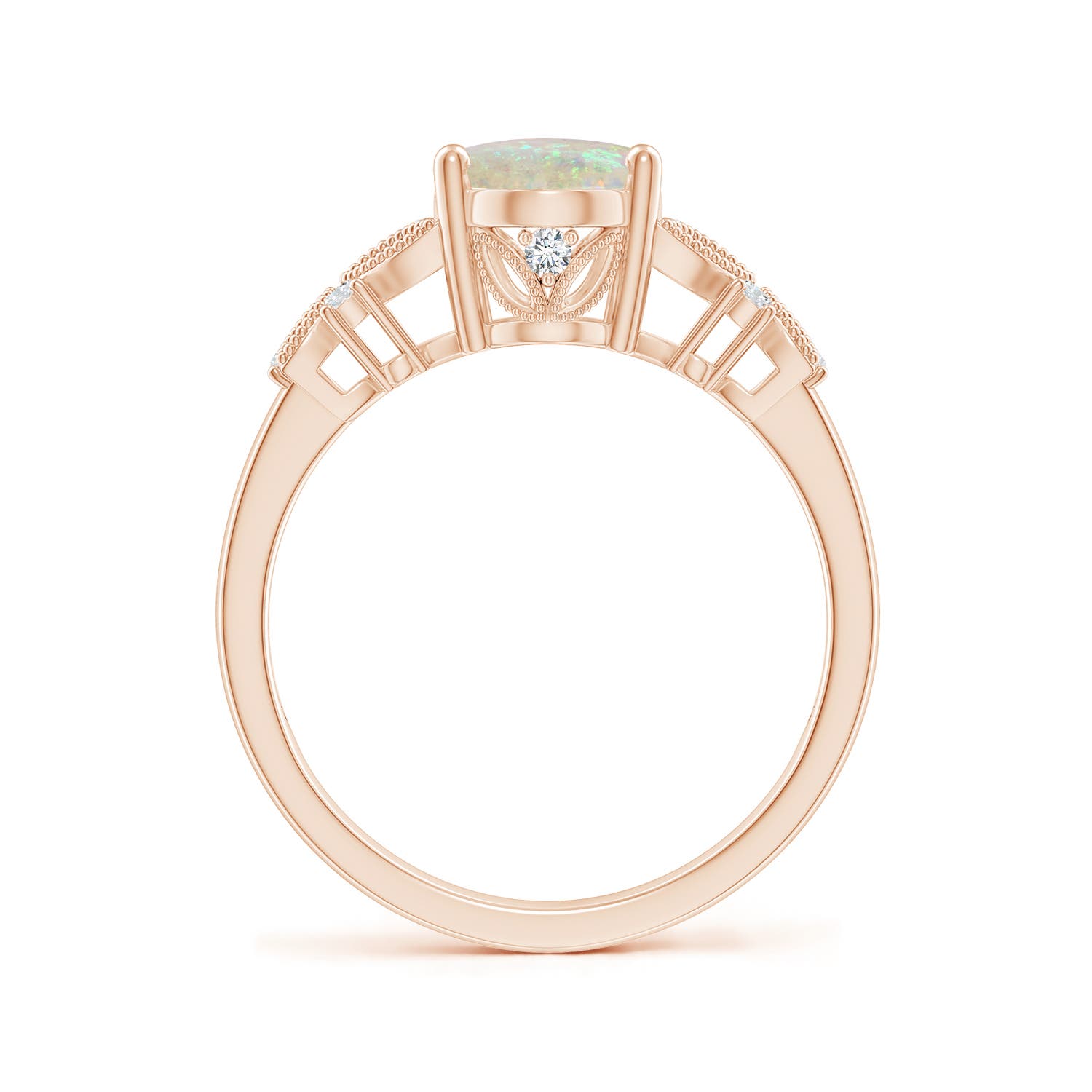 AAA - Opal / 1.23 CT / 14 KT Rose Gold