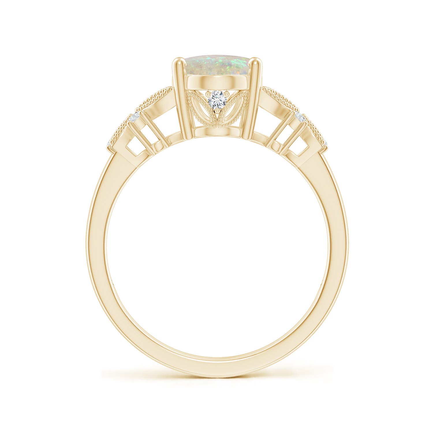 AAA - Opal / 1.23 CT / 14 KT Yellow Gold