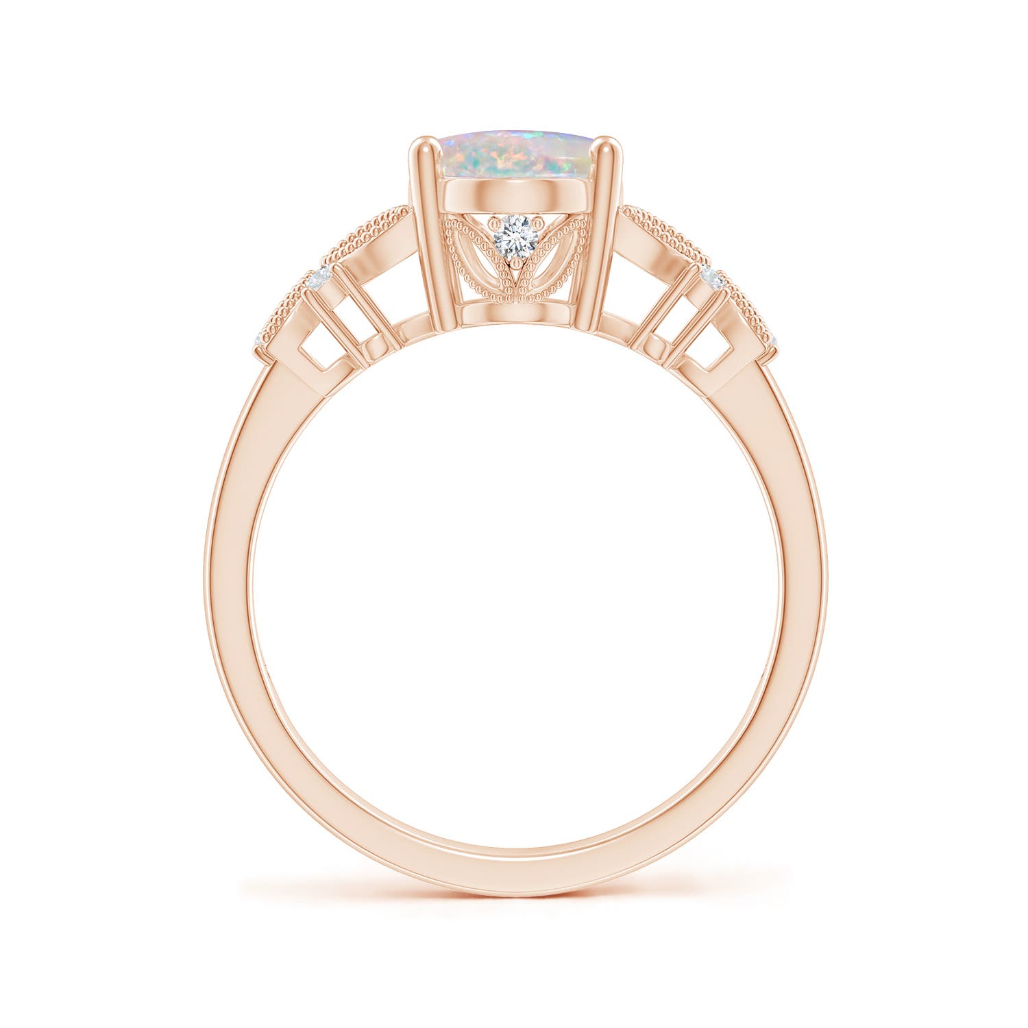 AAAA - Opal / 1.23 CT / 14 KT Rose Gold