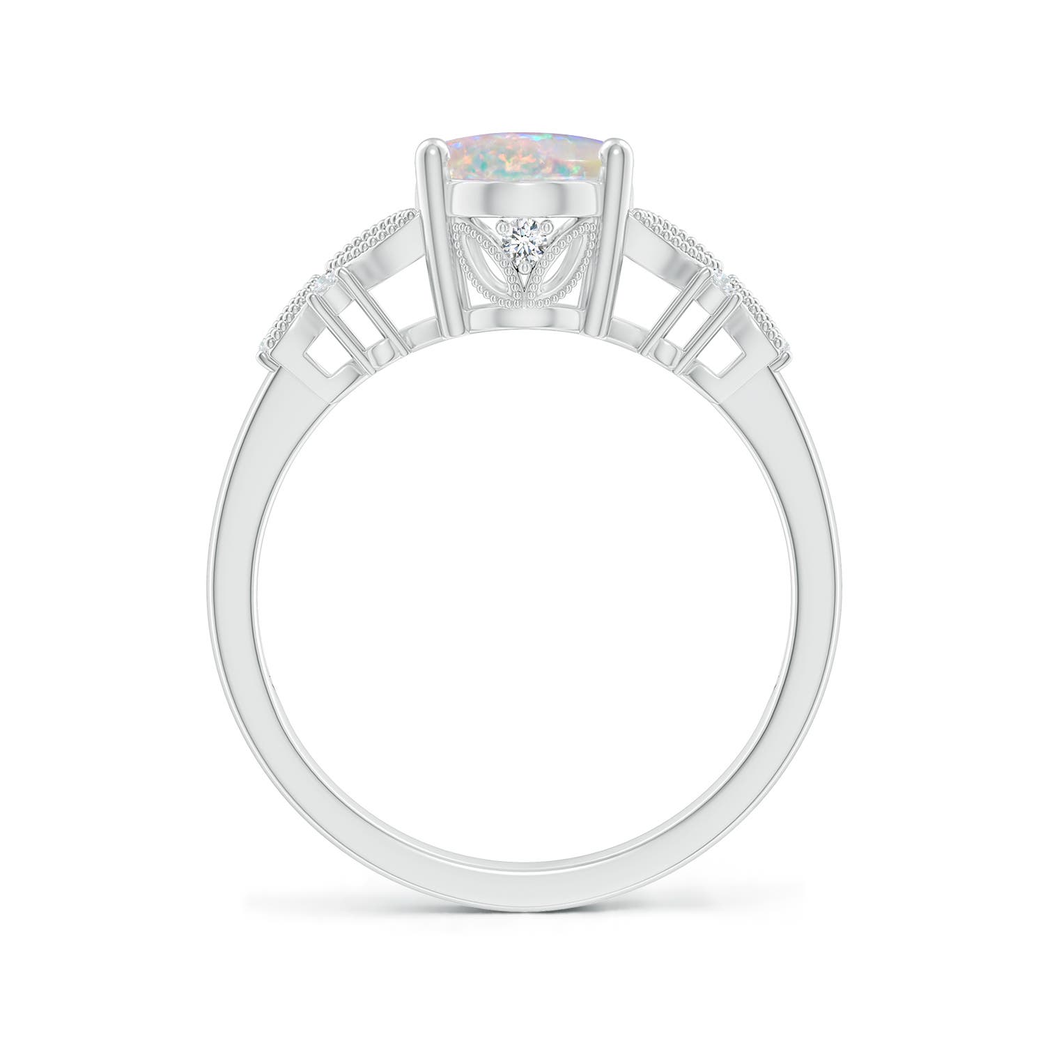 AAAA - Opal / 1.23 CT / 14 KT White Gold