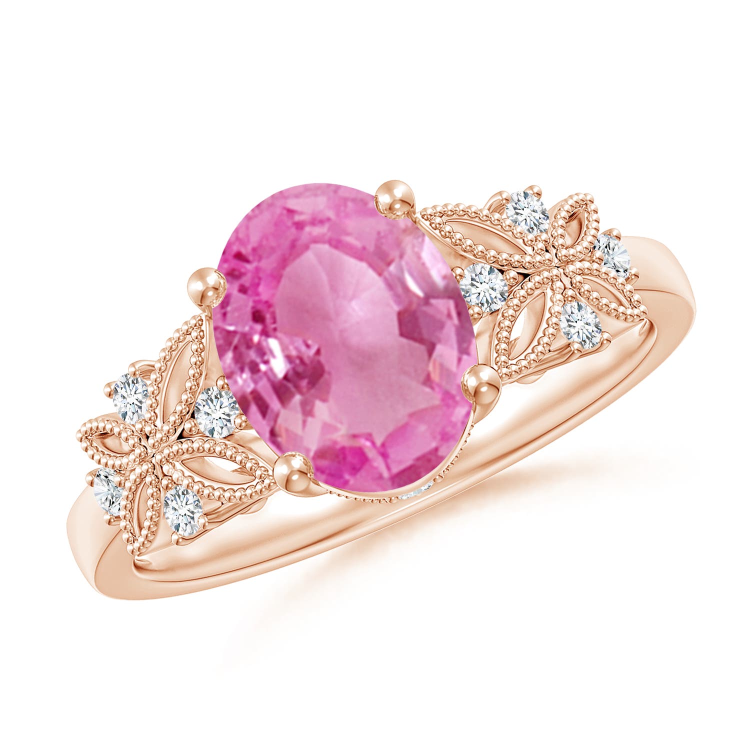 AA - Pink Sapphire / 2.03 CT / 14 KT Rose Gold