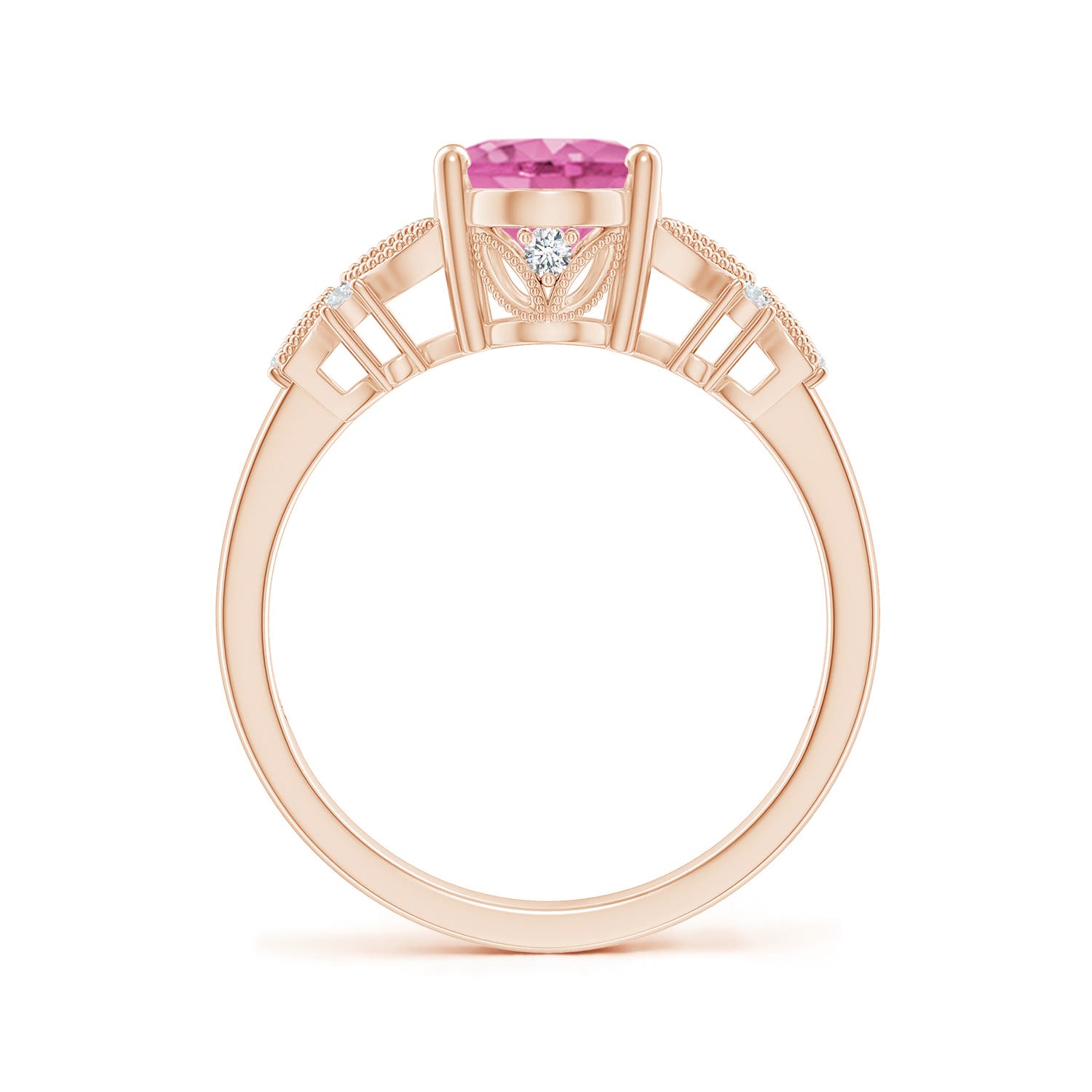 AA - Pink Sapphire / 2.03 CT / 14 KT Rose Gold