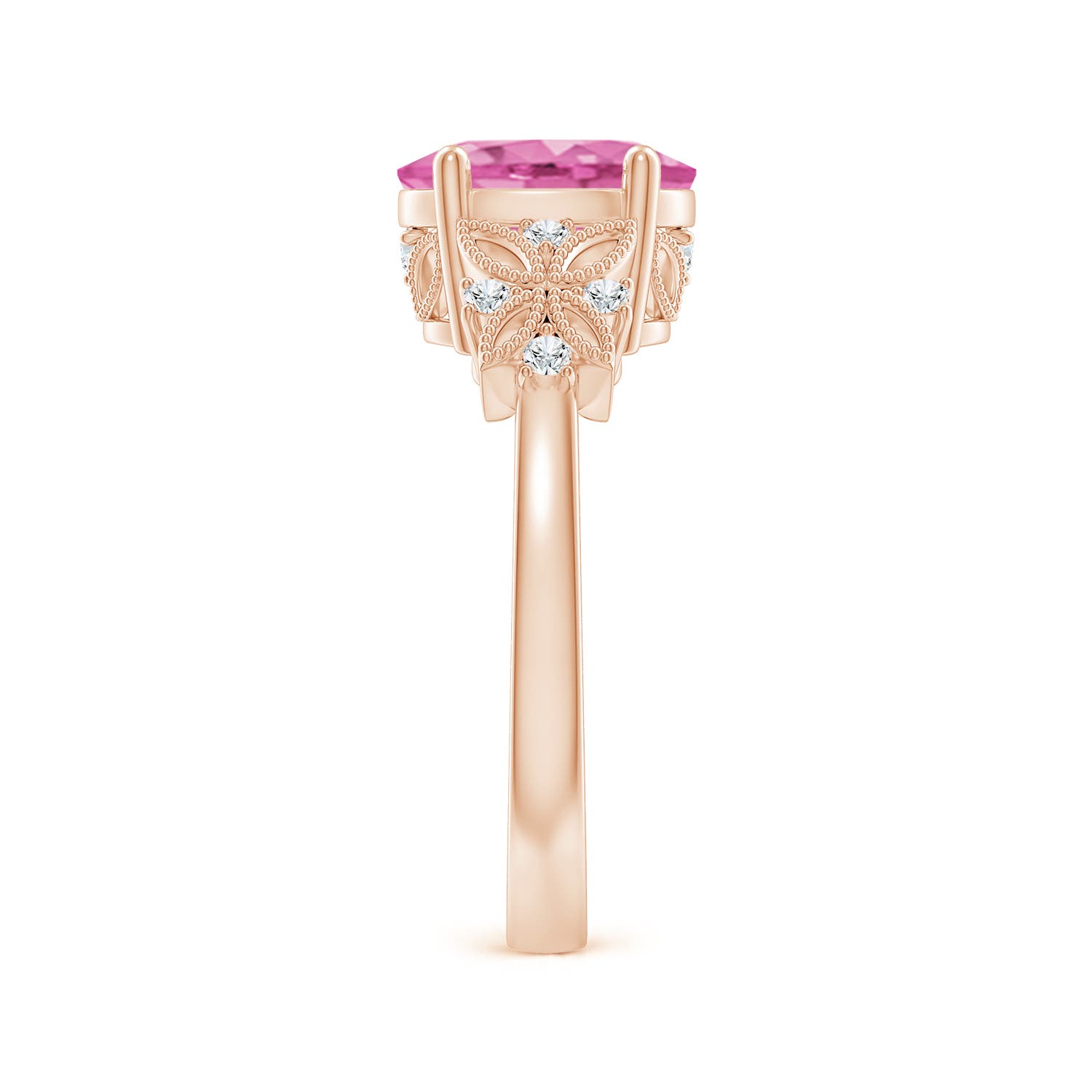 AA - Pink Sapphire / 2.03 CT / 14 KT Rose Gold