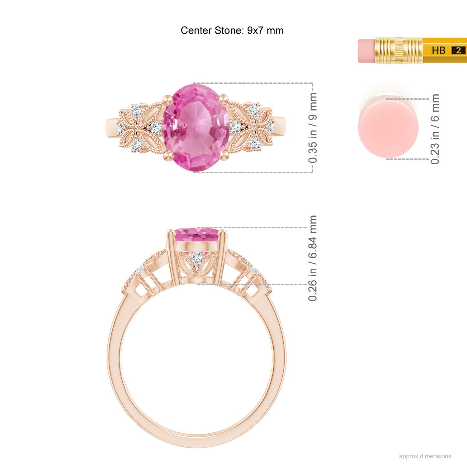 AA - Pink Sapphire / 2.03 CT / 14 KT Rose Gold