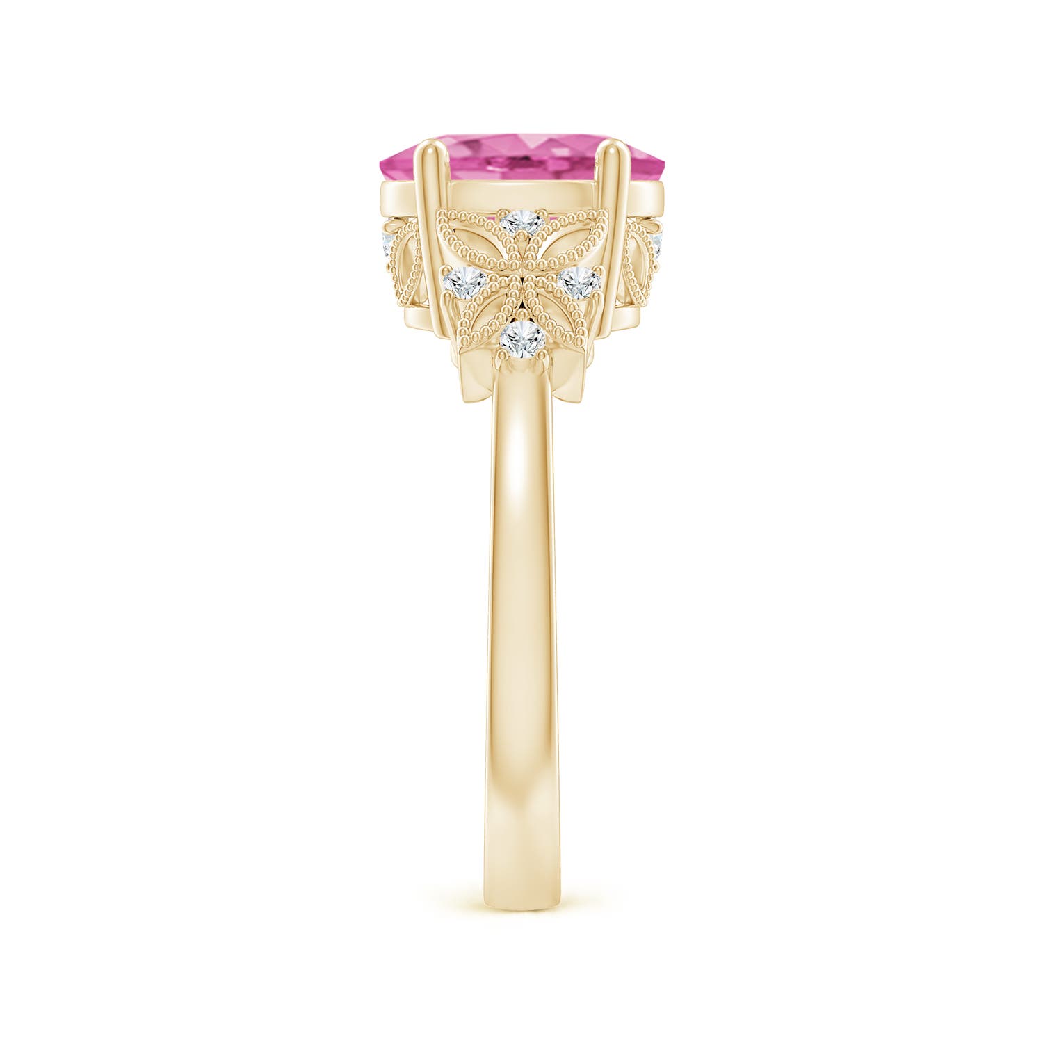 AA - Pink Sapphire / 2.03 CT / 14 KT Yellow Gold