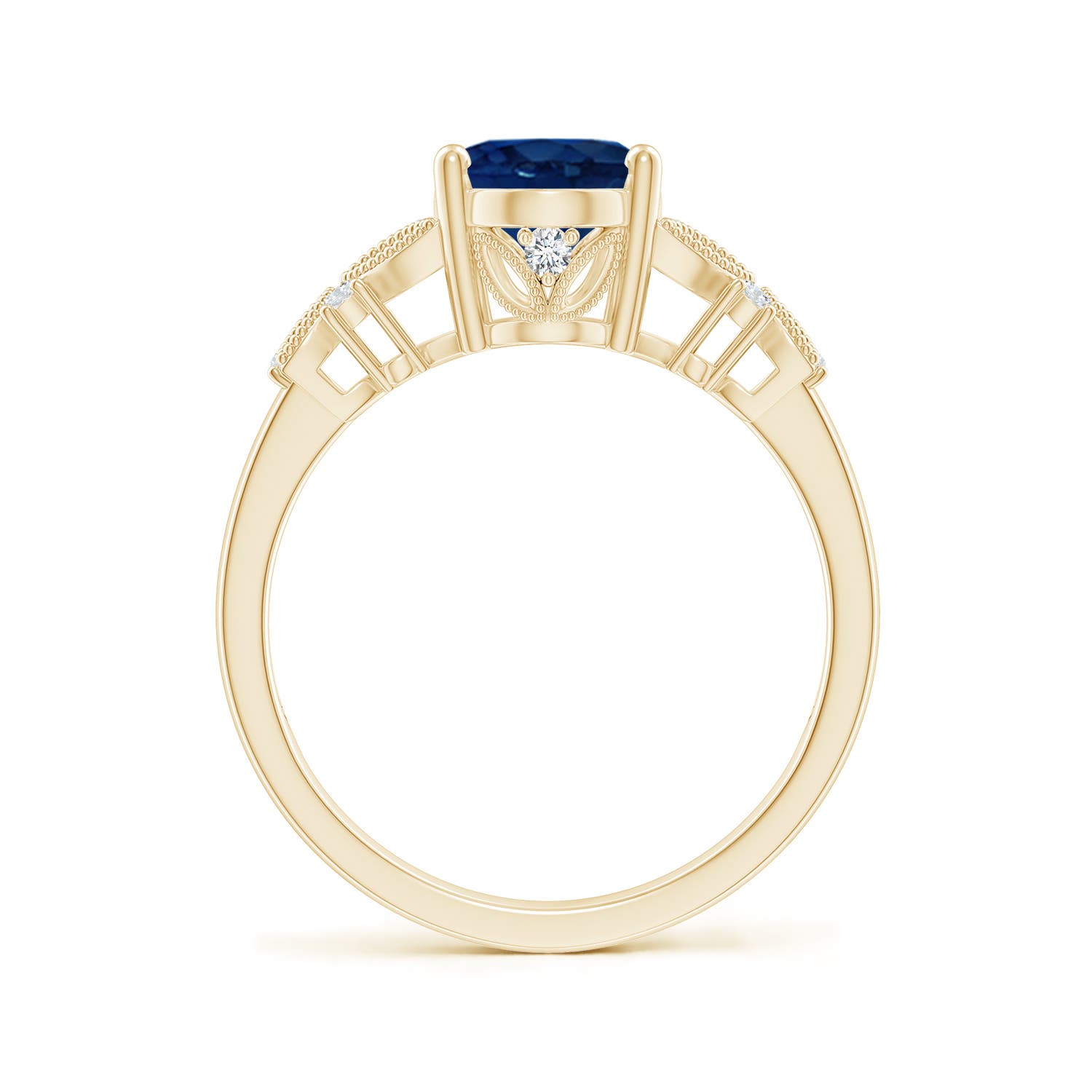 AA - Blue Sapphire / 2.13 CT / 14 KT Yellow Gold