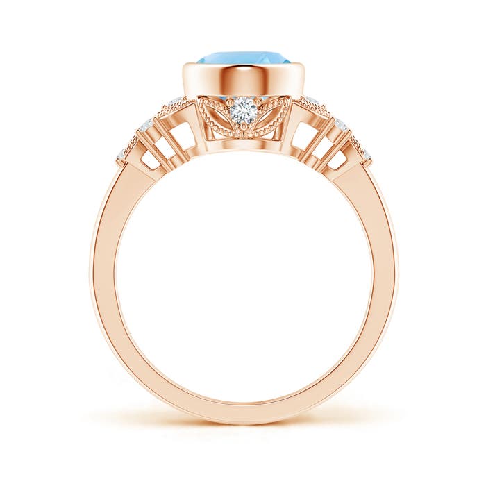 A - Swiss Blue Topaz / 2.38 CT / 14 KT Rose Gold