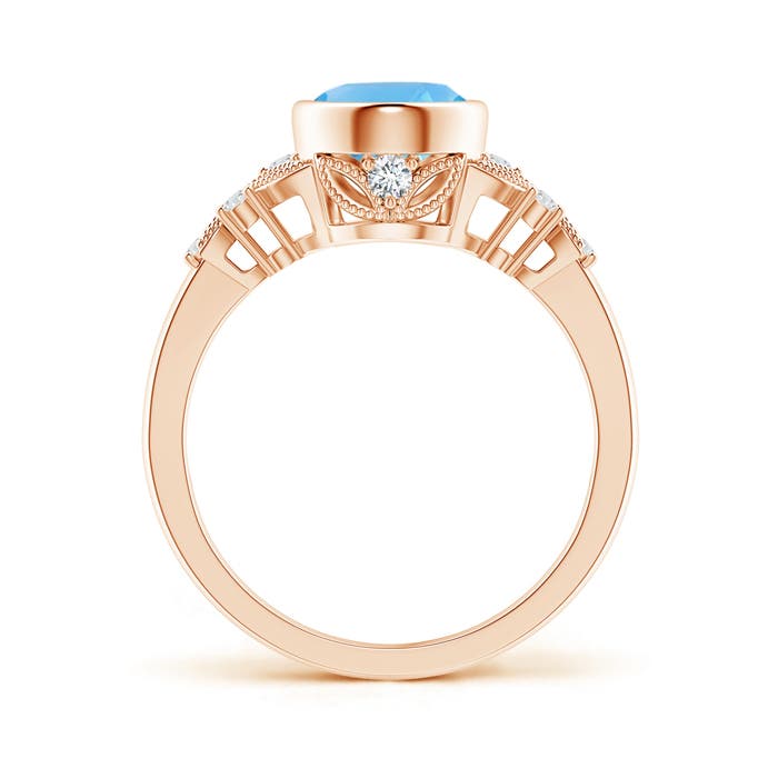 AA - Swiss Blue Topaz / 2.38 CT / 14 KT Rose Gold