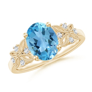 Oval AA Swiss Blue Topaz