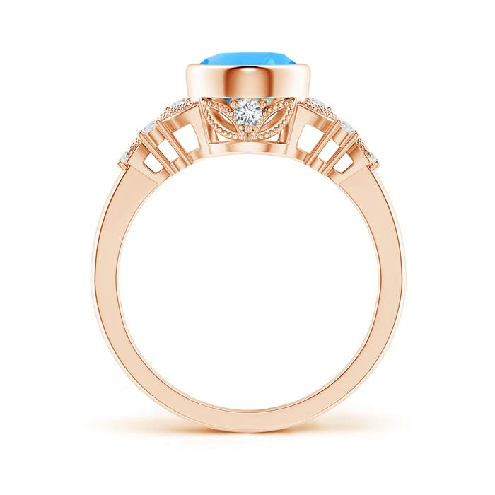 AAAA - Swiss Blue Topaz / 2.38 CT / 14 KT Rose Gold