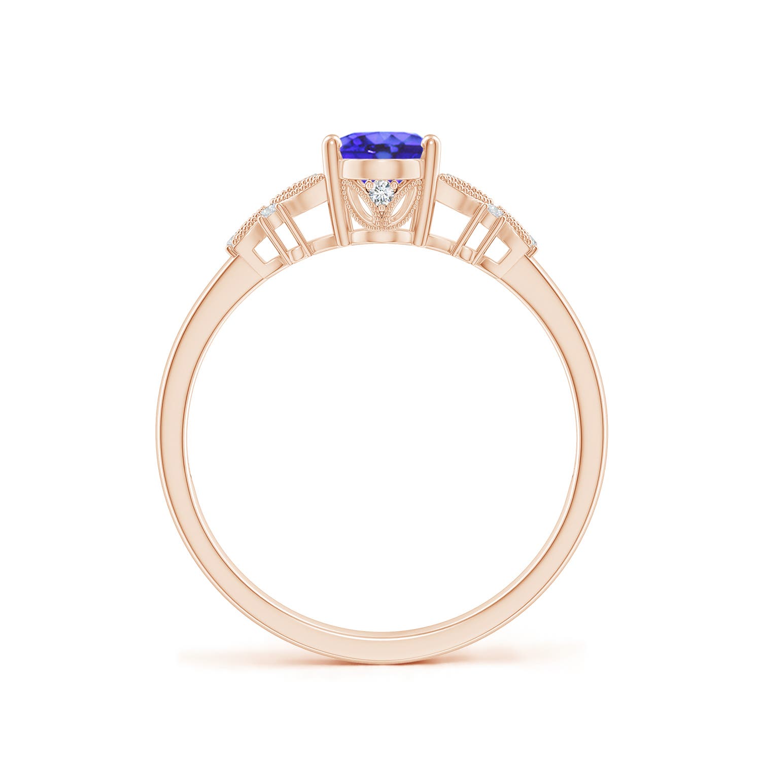 AA - Tanzanite / 0.87 CT / 14 KT Rose Gold