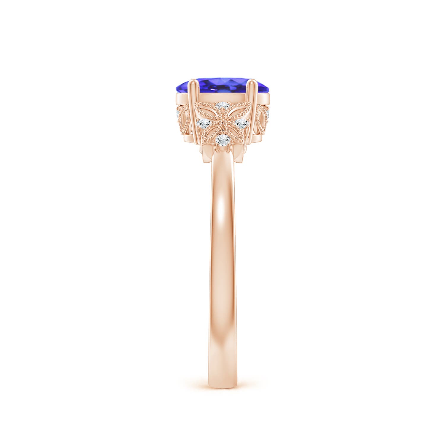 AA - Tanzanite / 0.87 CT / 14 KT Rose Gold