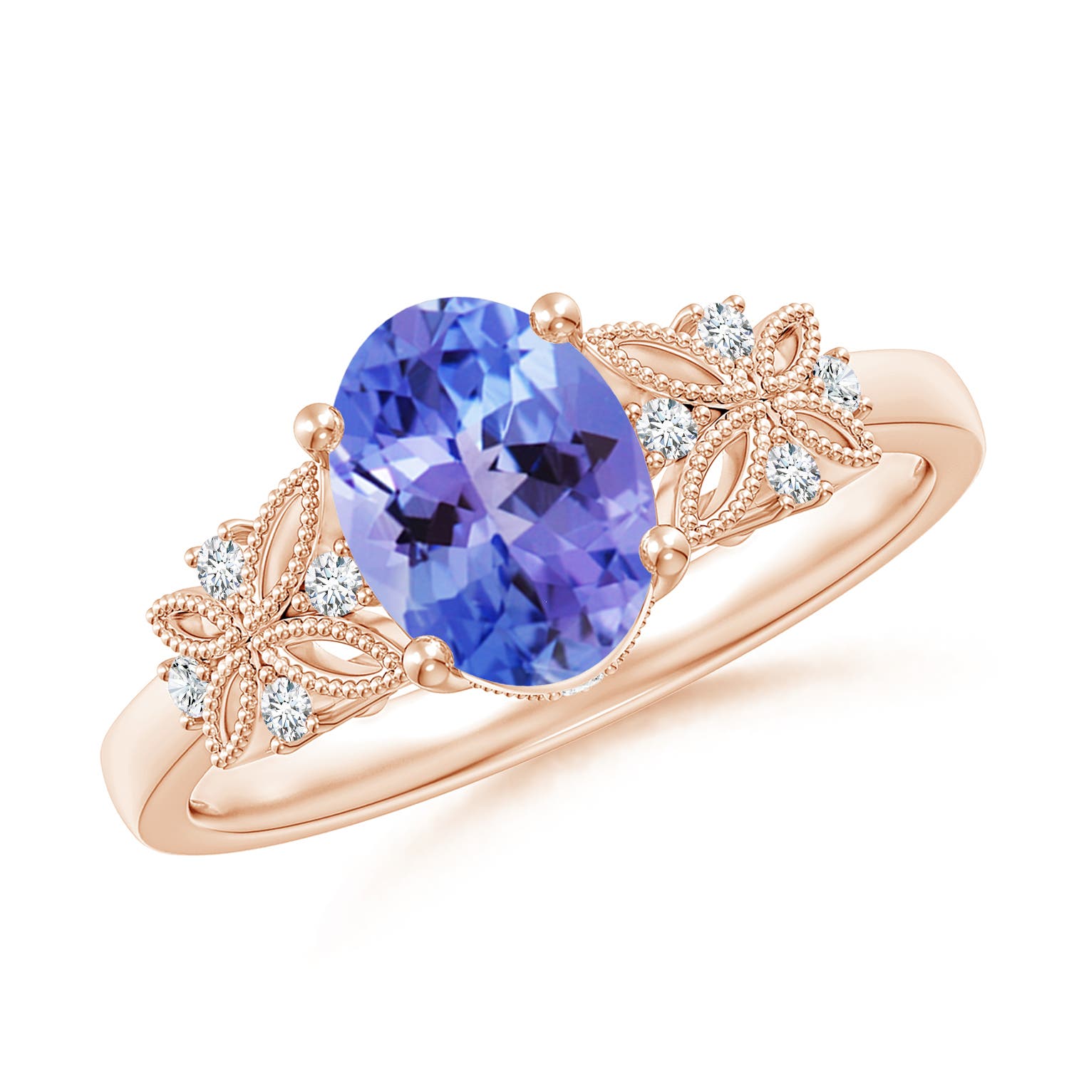 AA - Tanzanite / 1.35 CT / 14 KT Rose Gold