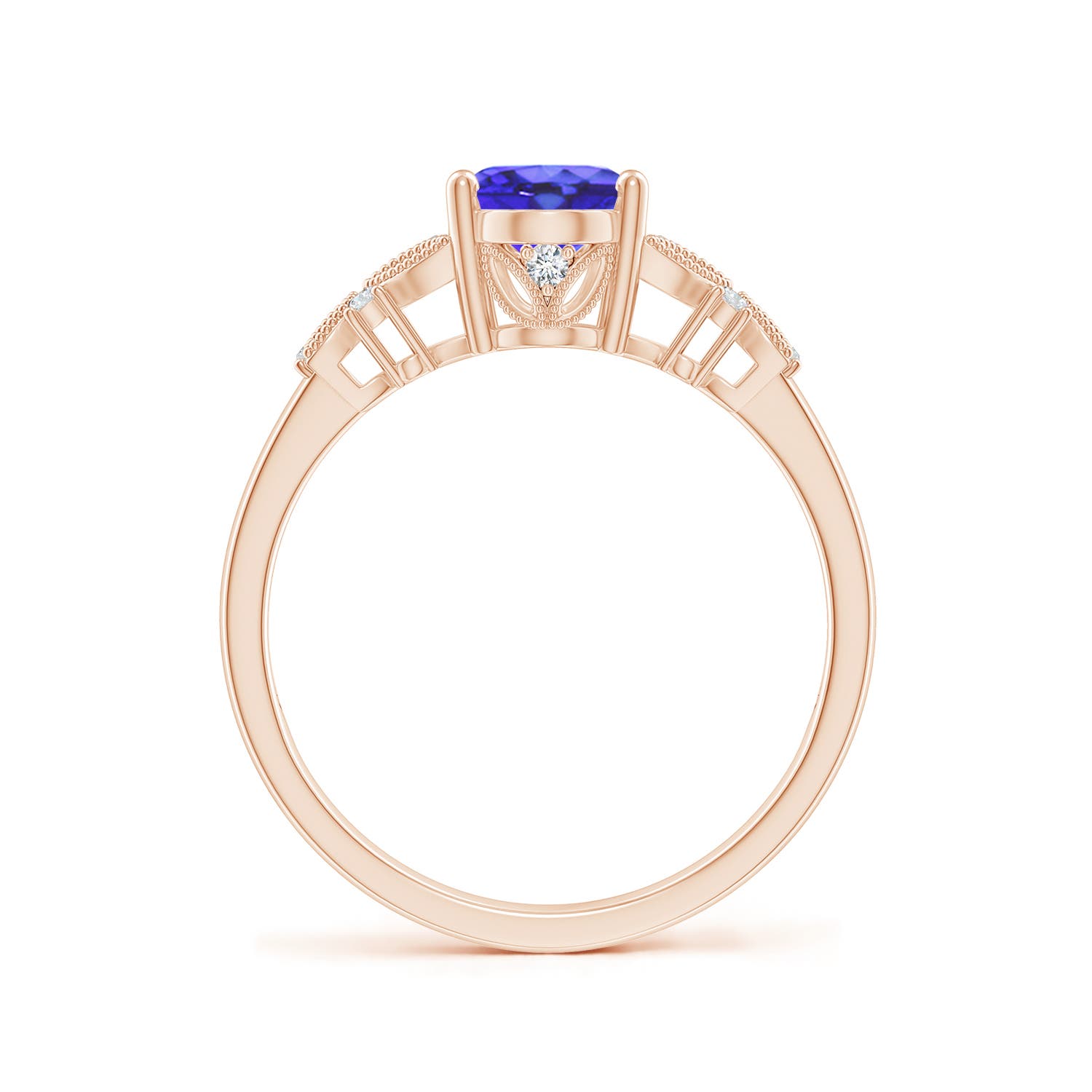 AA - Tanzanite / 1.35 CT / 14 KT Rose Gold