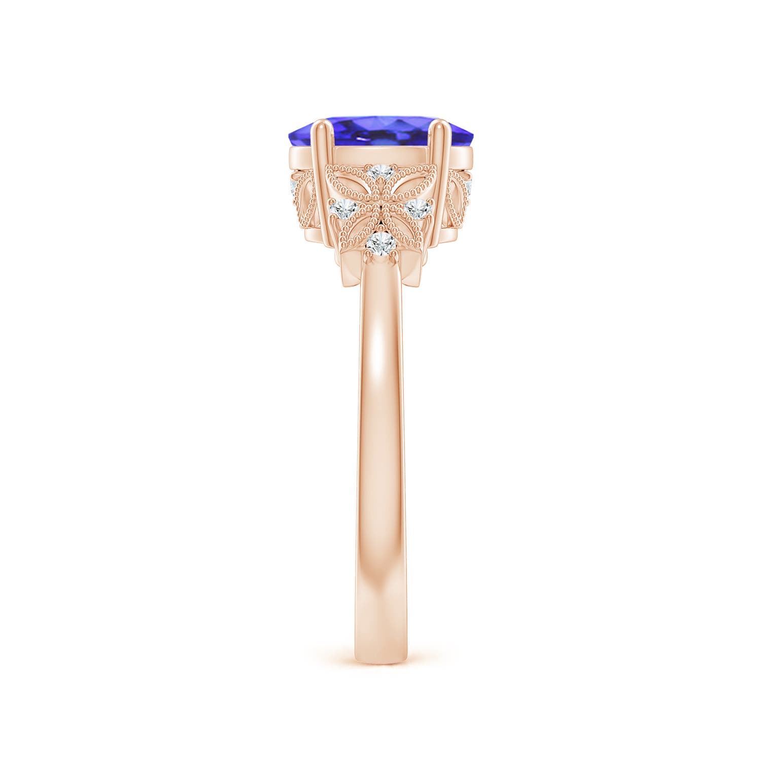 AA - Tanzanite / 1.35 CT / 14 KT Rose Gold