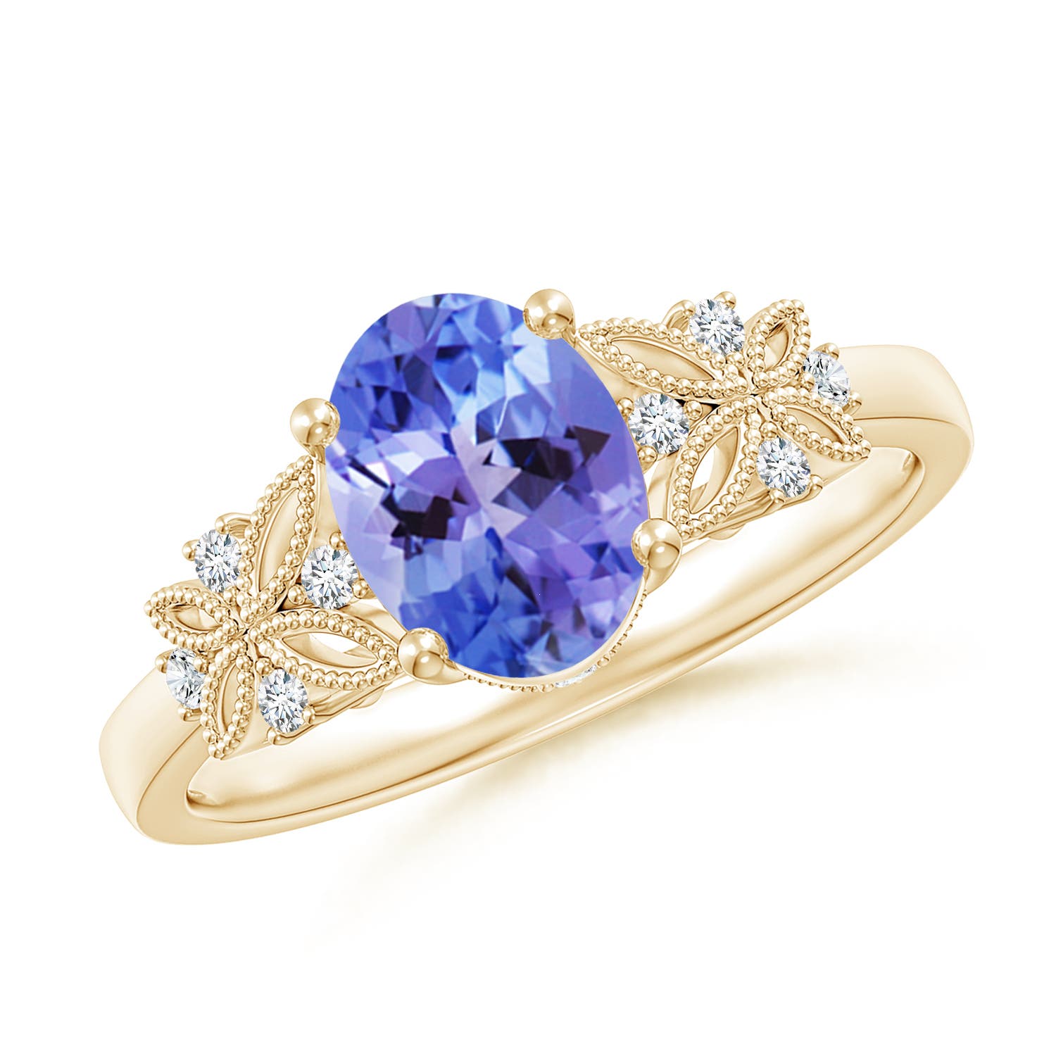 AA - Tanzanite / 1.35 CT / 14 KT Yellow Gold