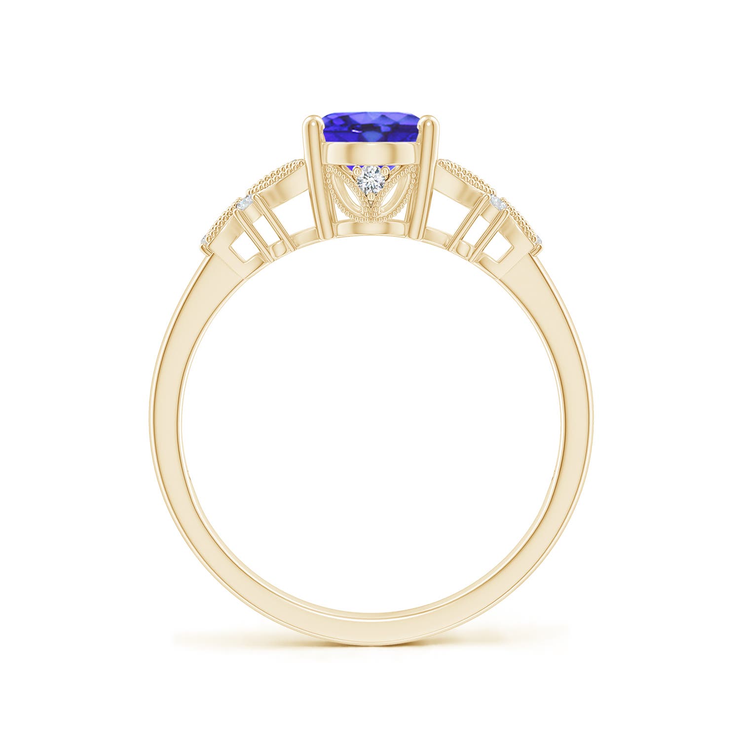 AA - Tanzanite / 1.35 CT / 14 KT Yellow Gold