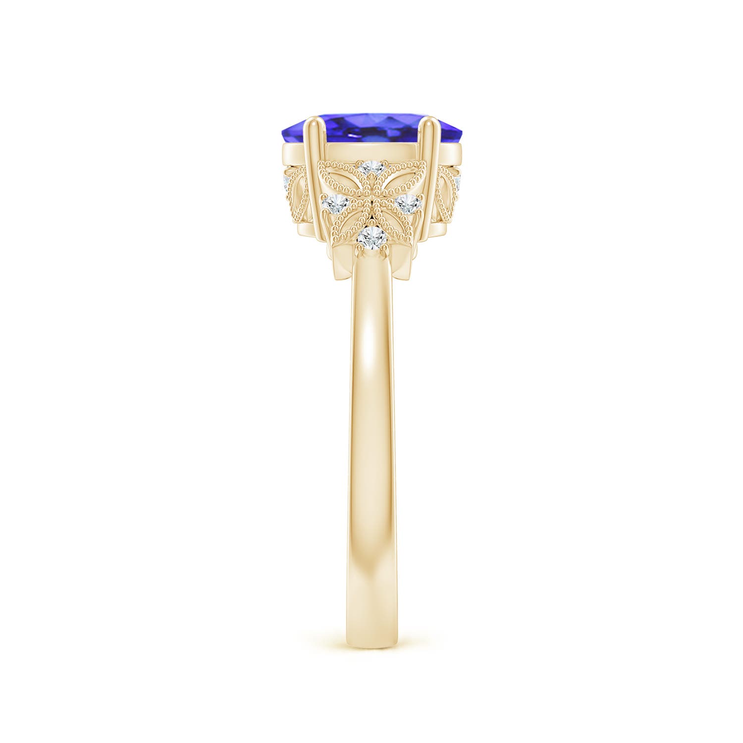 AA - Tanzanite / 1.35 CT / 14 KT Yellow Gold