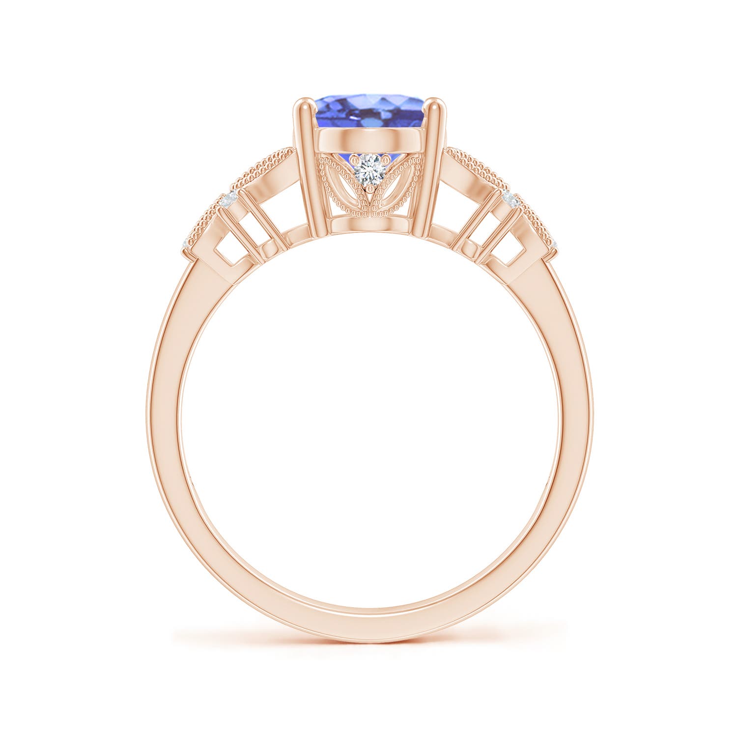 A - Tanzanite / 2.03 CT / 14 KT Rose Gold