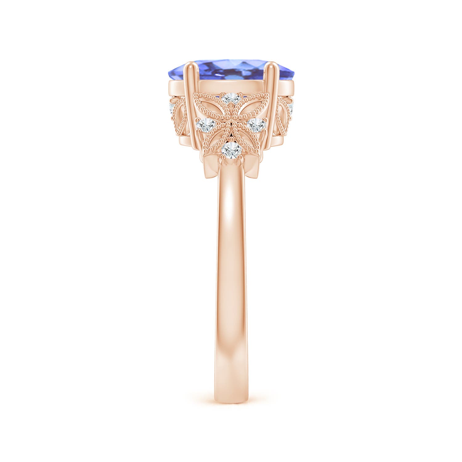 A - Tanzanite / 2.03 CT / 14 KT Rose Gold