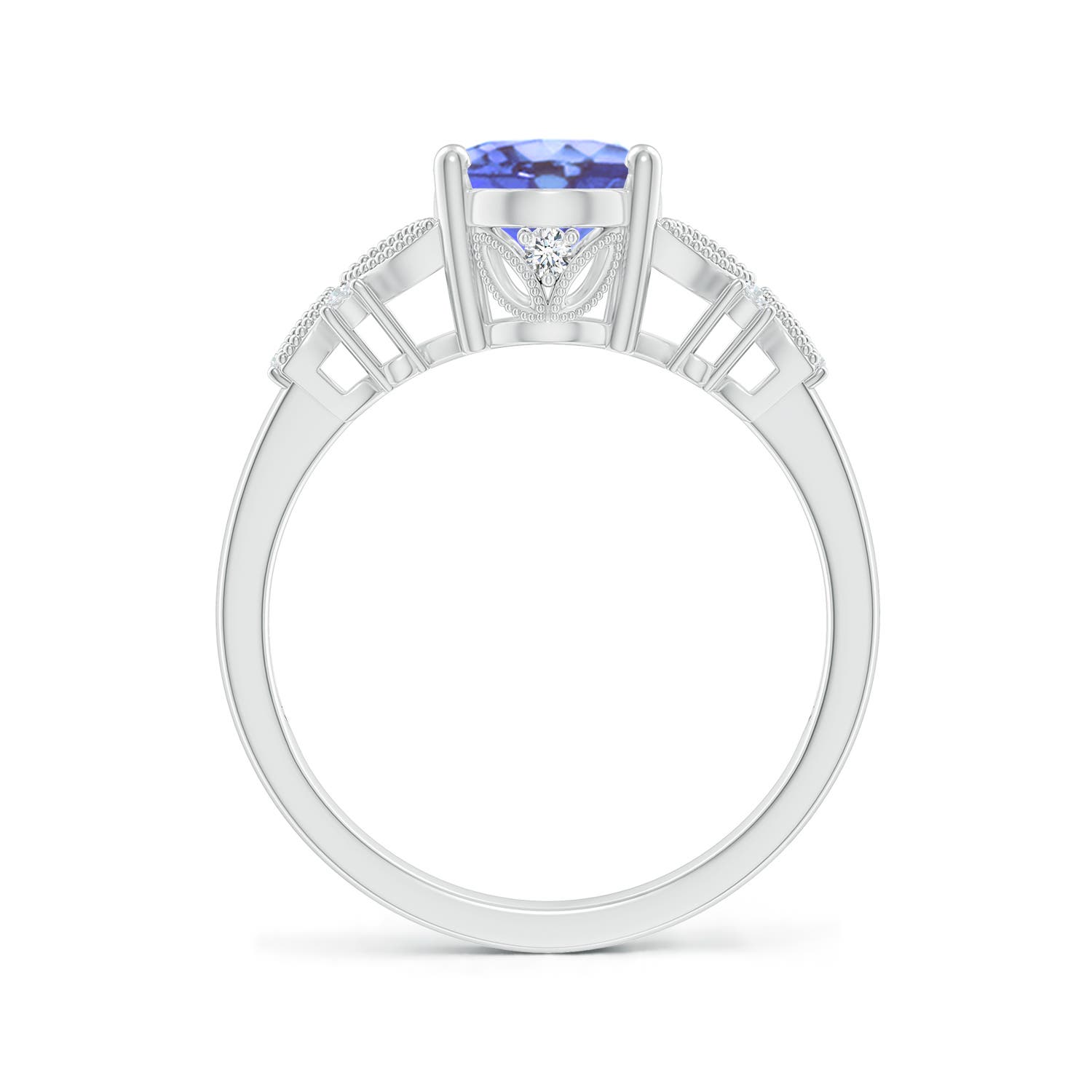 A - Tanzanite / 2.03 CT / 14 KT White Gold