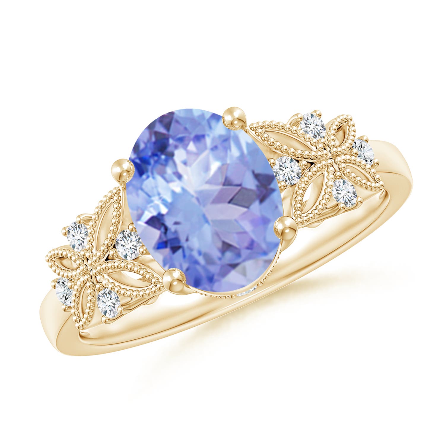 A - Tanzanite / 2.03 CT / 14 KT Yellow Gold