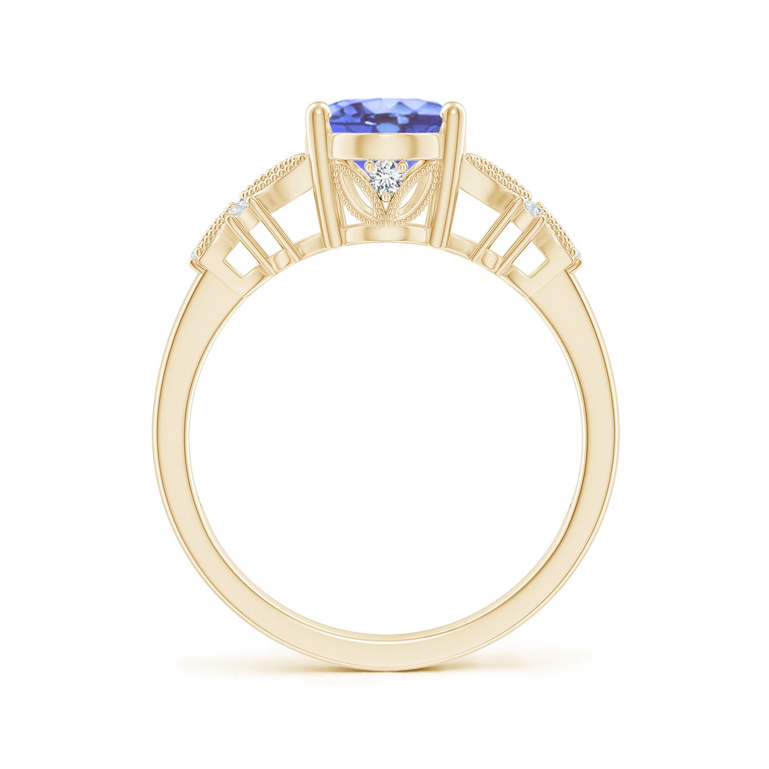 A - Tanzanite / 2.03 CT / 14 KT Yellow Gold