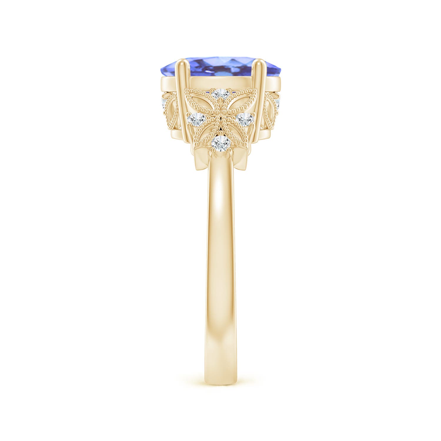 A - Tanzanite / 2.03 CT / 14 KT Yellow Gold