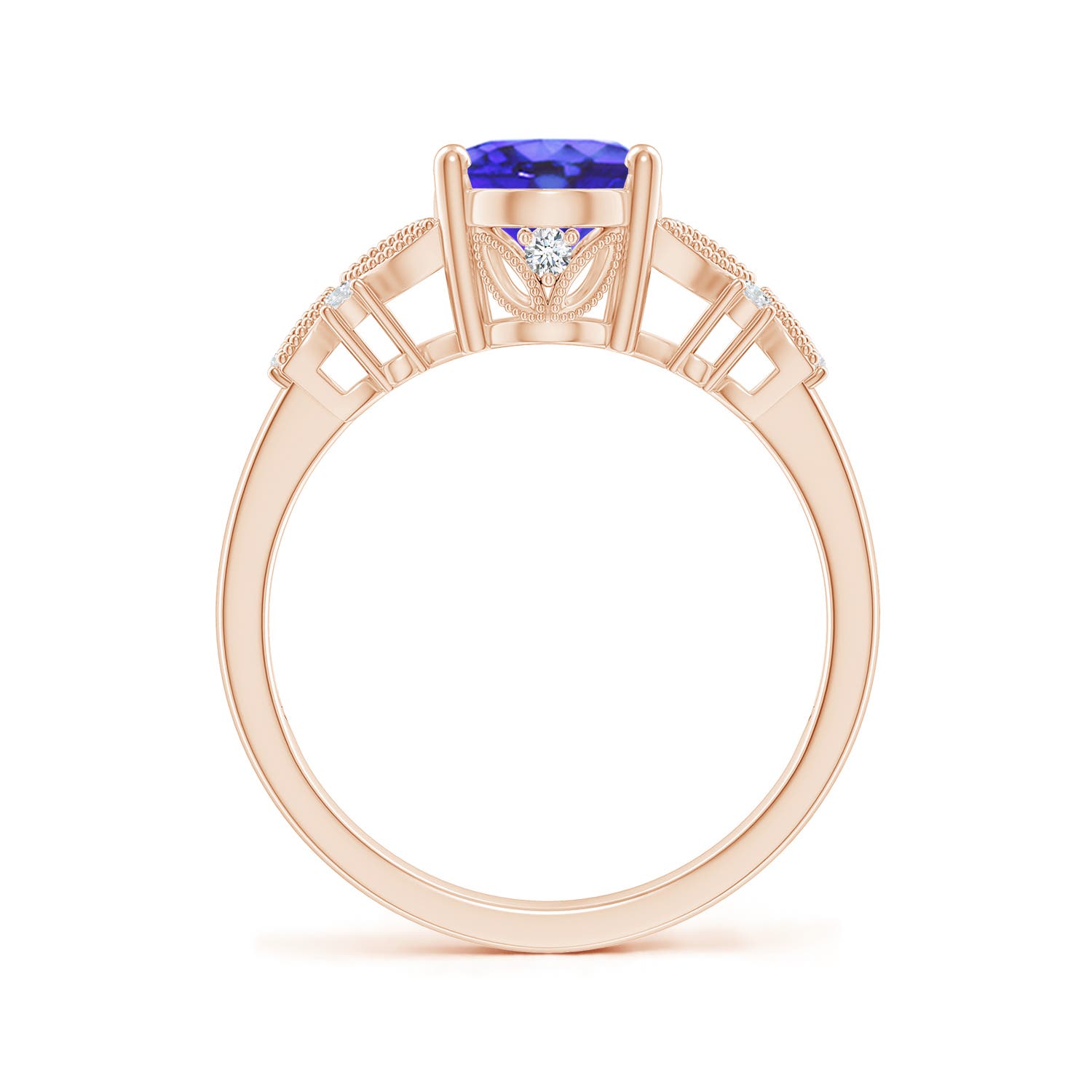 AA - Tanzanite / 2.03 CT / 14 KT Rose Gold