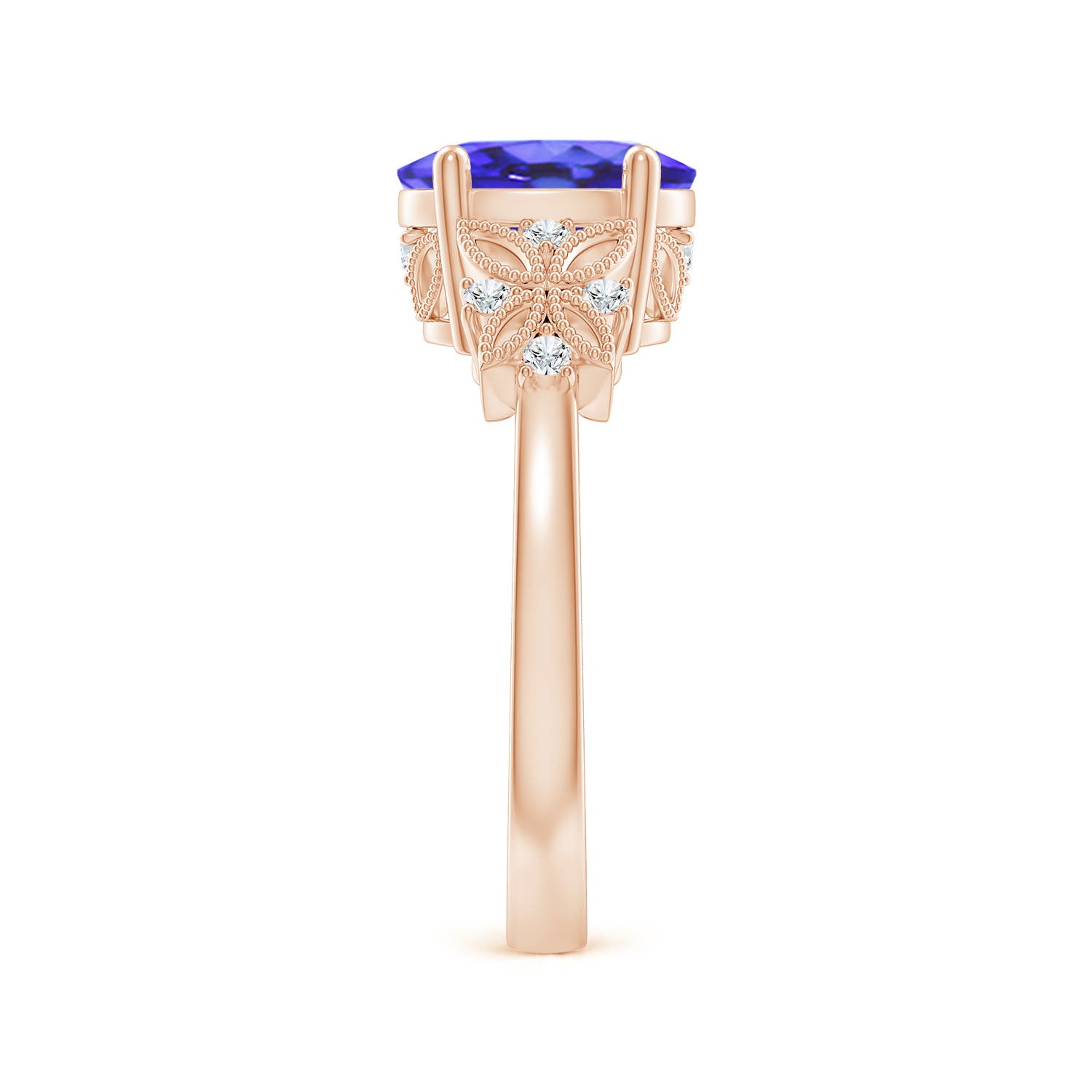 AA - Tanzanite / 2.03 CT / 14 KT Rose Gold