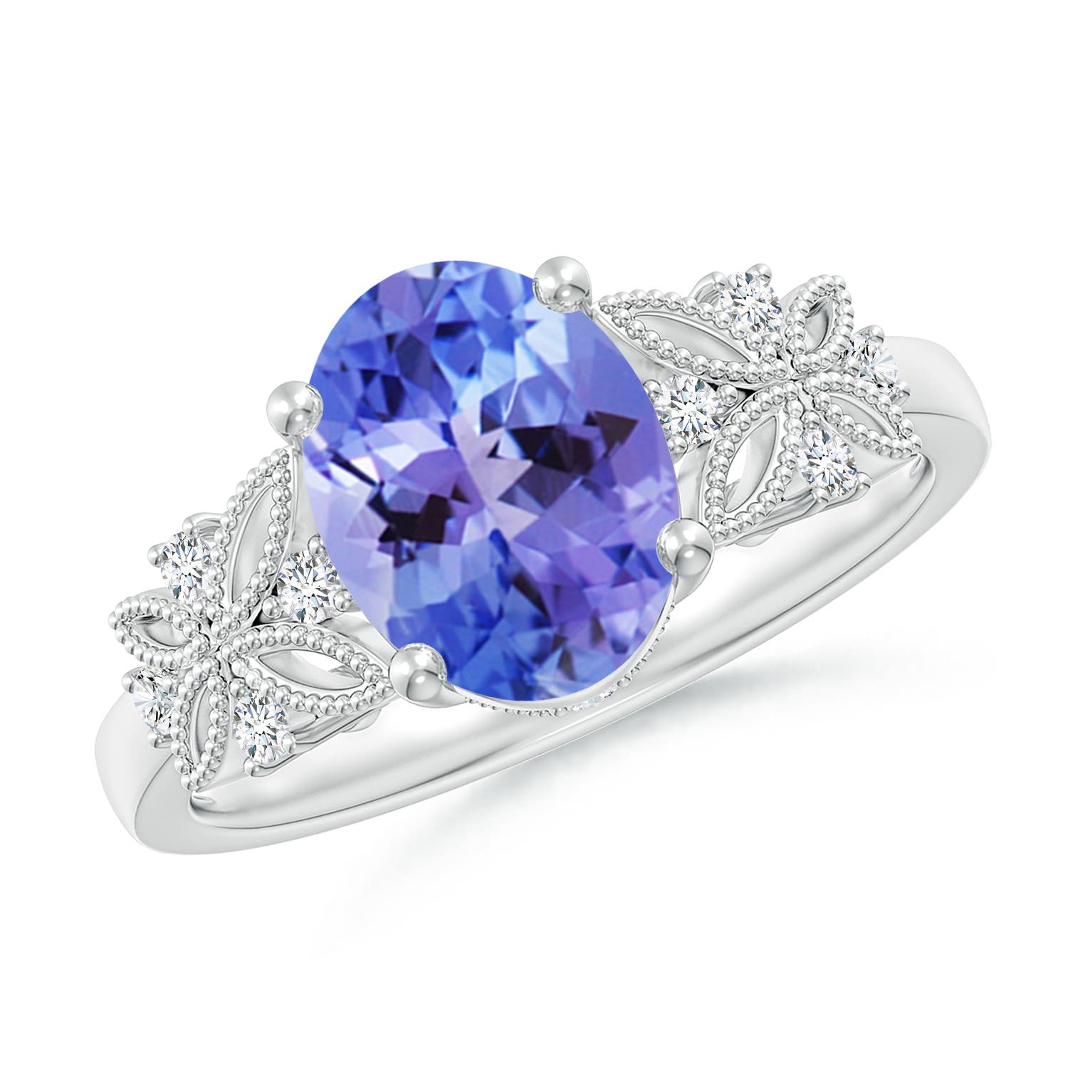 AA - Tanzanite / 2.03 CT / 14 KT White Gold