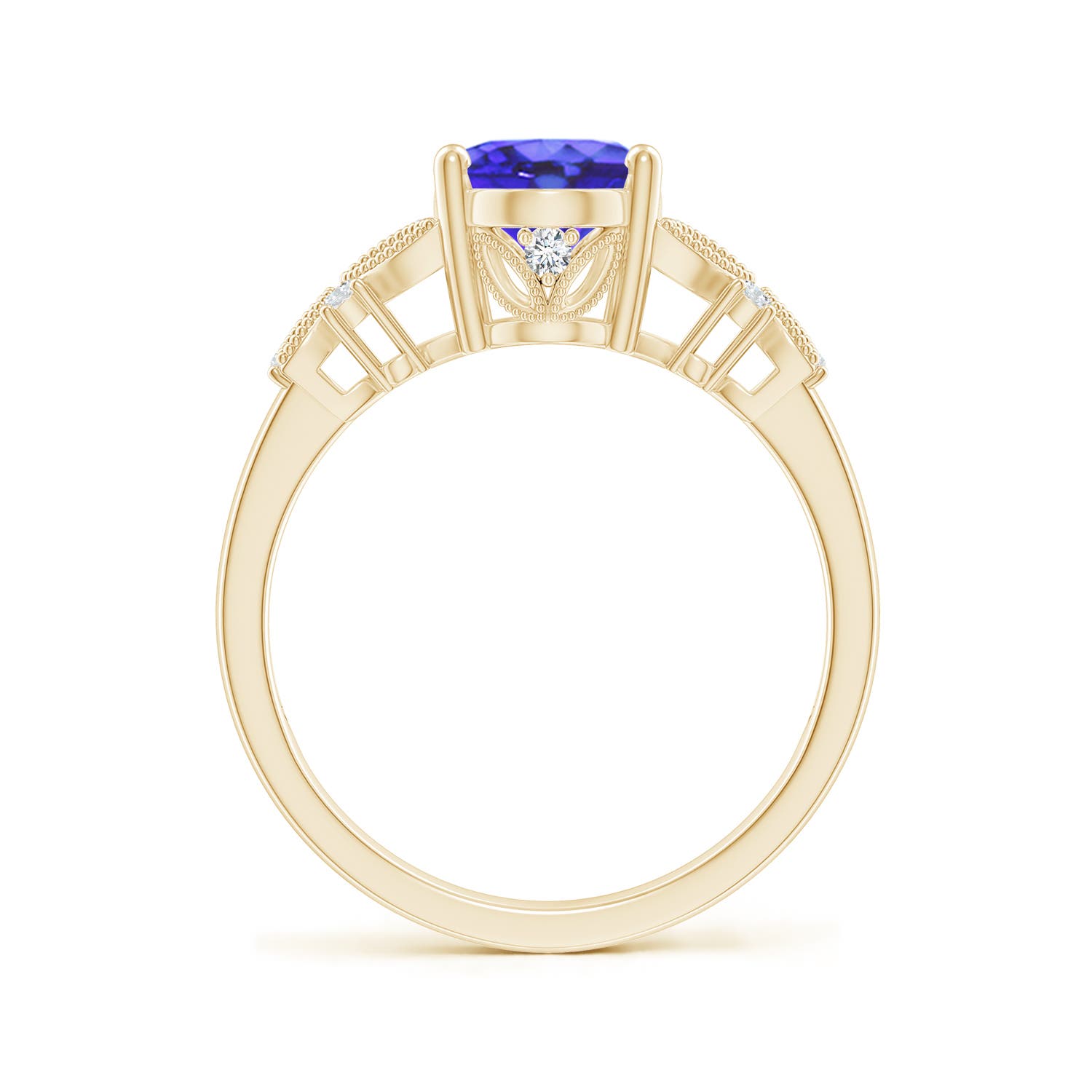 AA - Tanzanite / 2.03 CT / 14 KT Yellow Gold