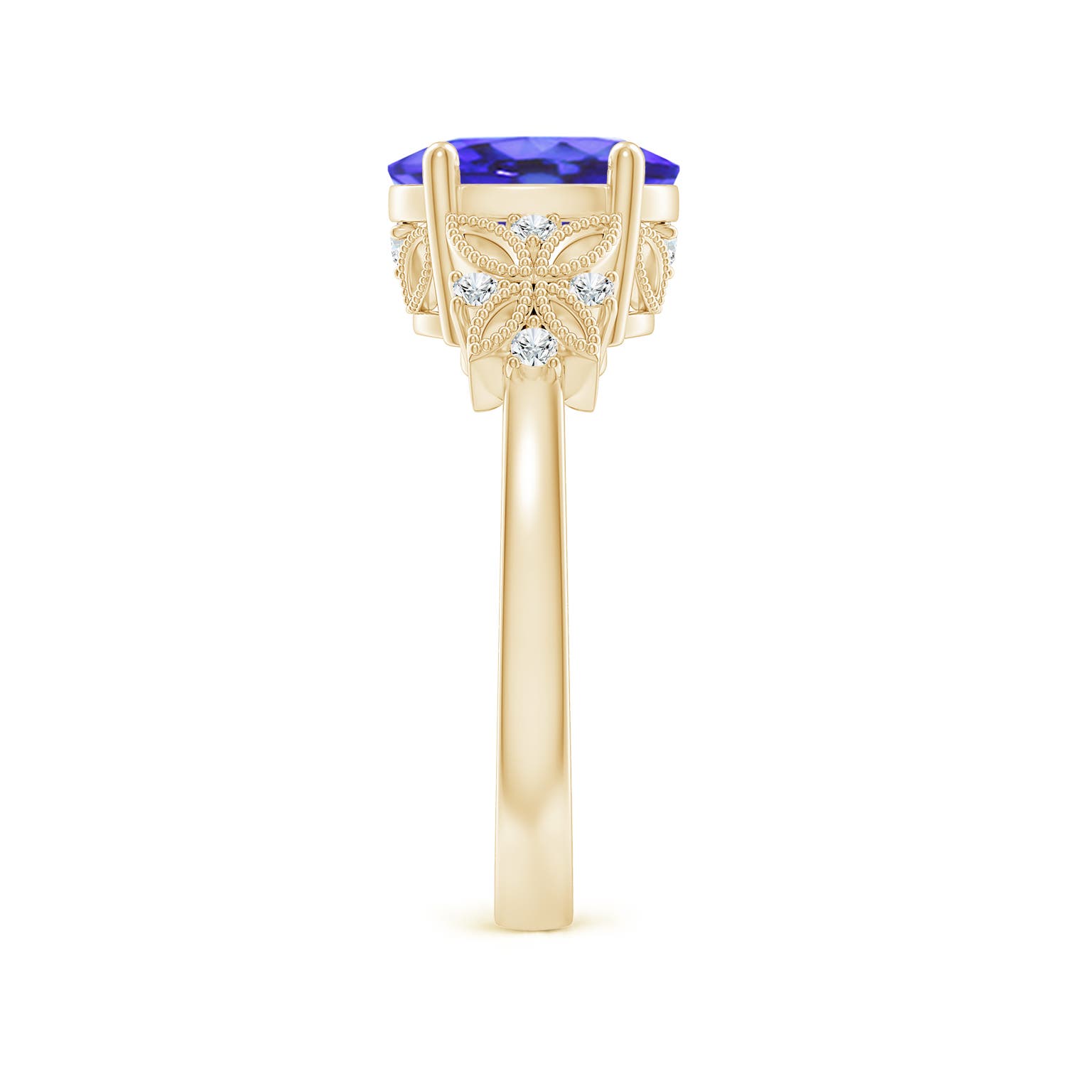 AA - Tanzanite / 2.03 CT / 14 KT Yellow Gold