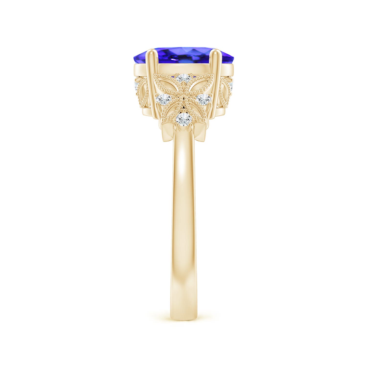 AAA - Tanzanite / 2.03 CT / 14 KT Yellow Gold