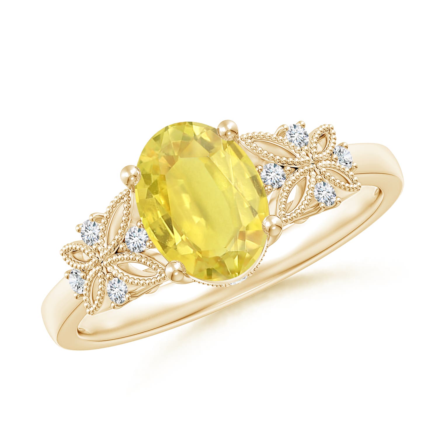 A - Yellow Sapphire / 1.6 CT / 14 KT Yellow Gold