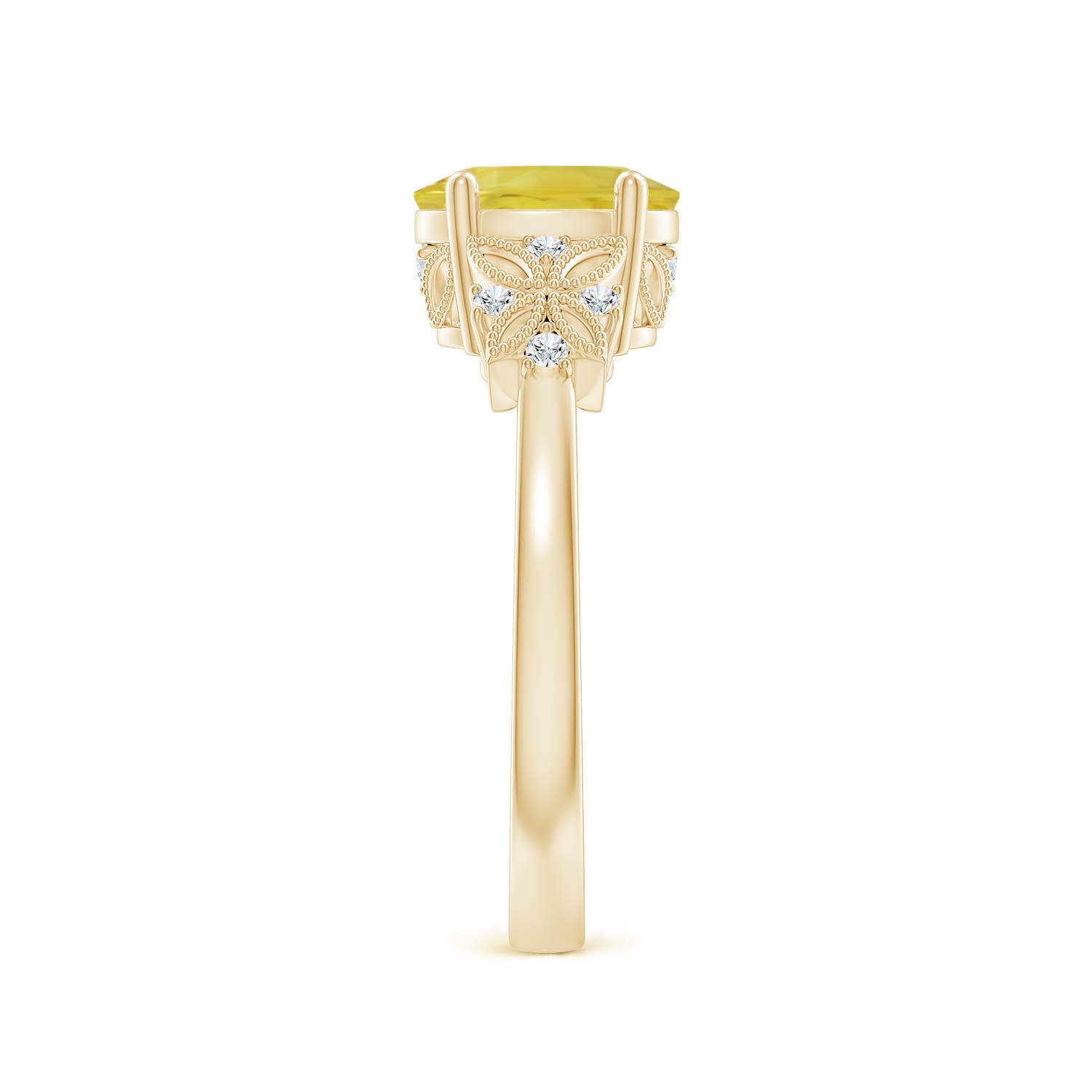 A - Yellow Sapphire / 1.6 CT / 14 KT Yellow Gold