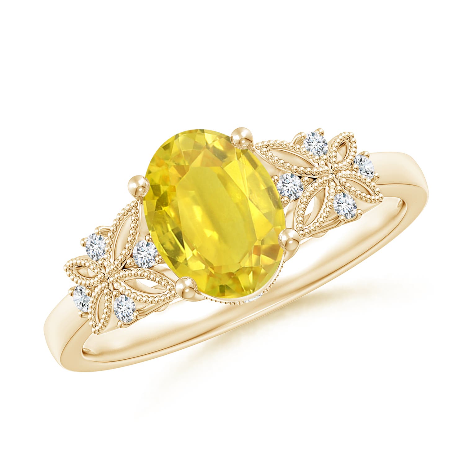 AA - Yellow Sapphire / 1.6 CT / 14 KT Yellow Gold