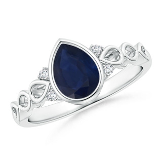 Pear A Blue Sapphire
