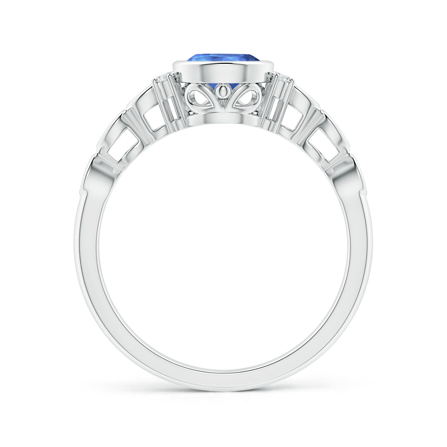 AA - Tanzanite / 1.14 CT / 14 KT White Gold