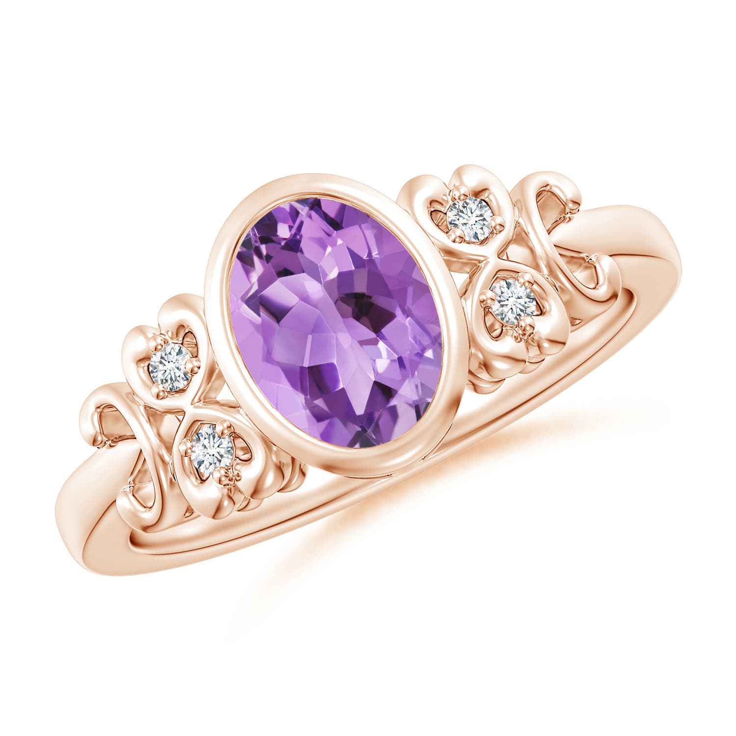 A - Amethyst / 1.2 CT / 14 KT Rose Gold