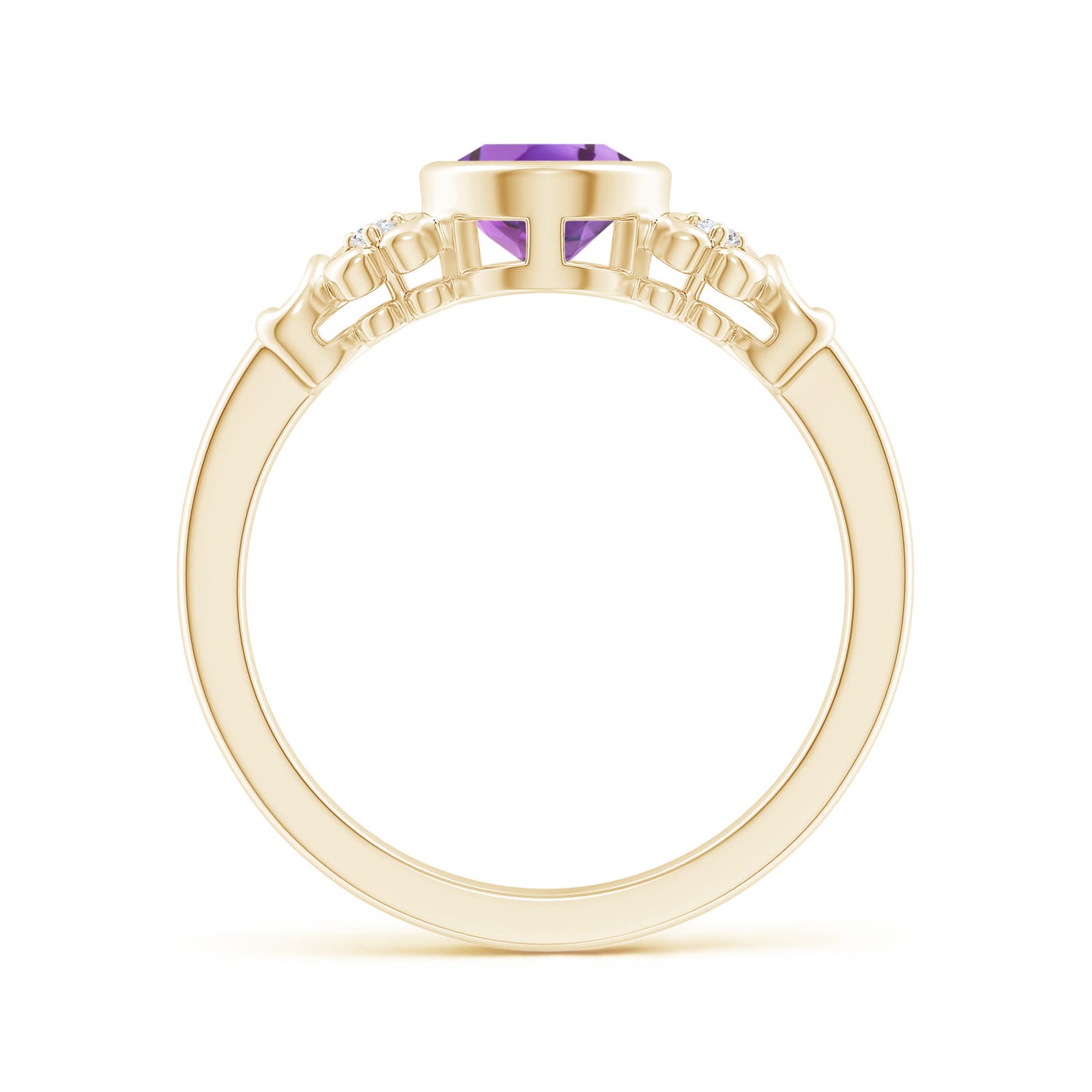 A - Amethyst / 1.2 CT / 14 KT Yellow Gold