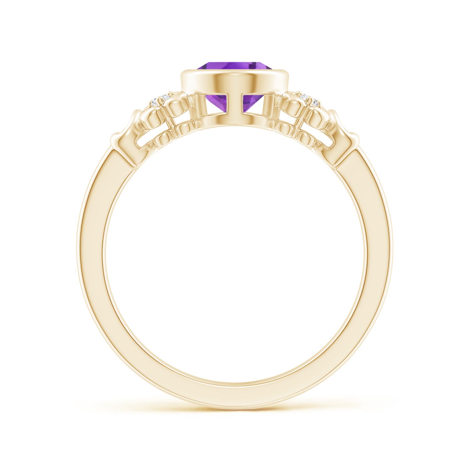 AA - Amethyst / 1.2 CT / 14 KT Yellow Gold